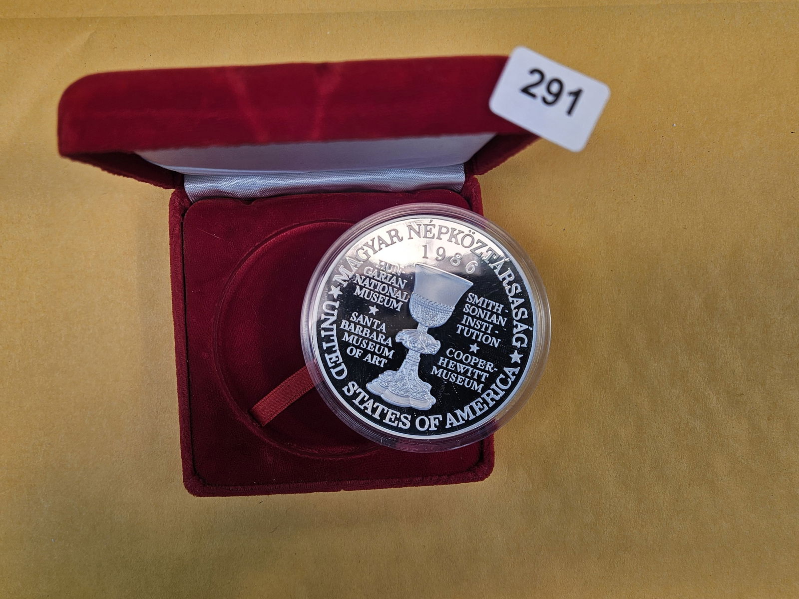 1986 GEM Proof Deep Cameo FIVE OUNCE Silver Medal - 6