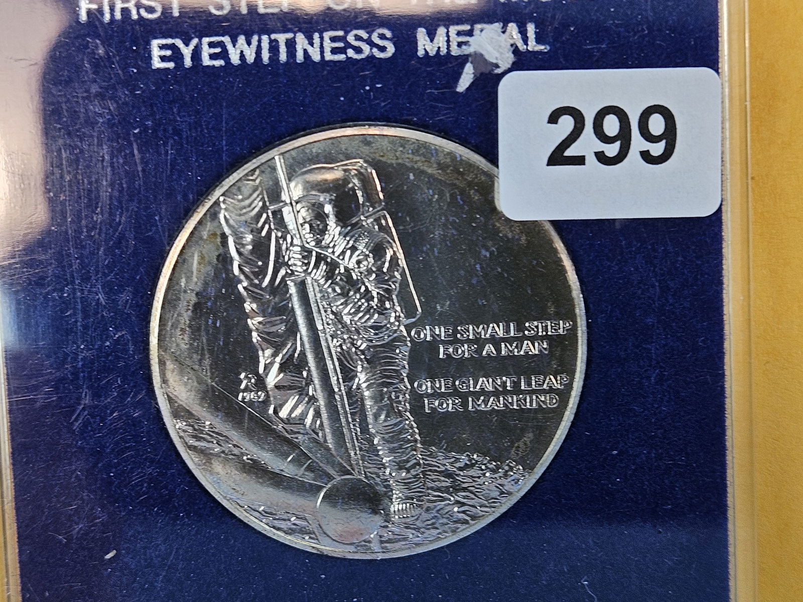 Silver Eyewitness Medal: Solid Sterling Silver. From the Franklin Mint 