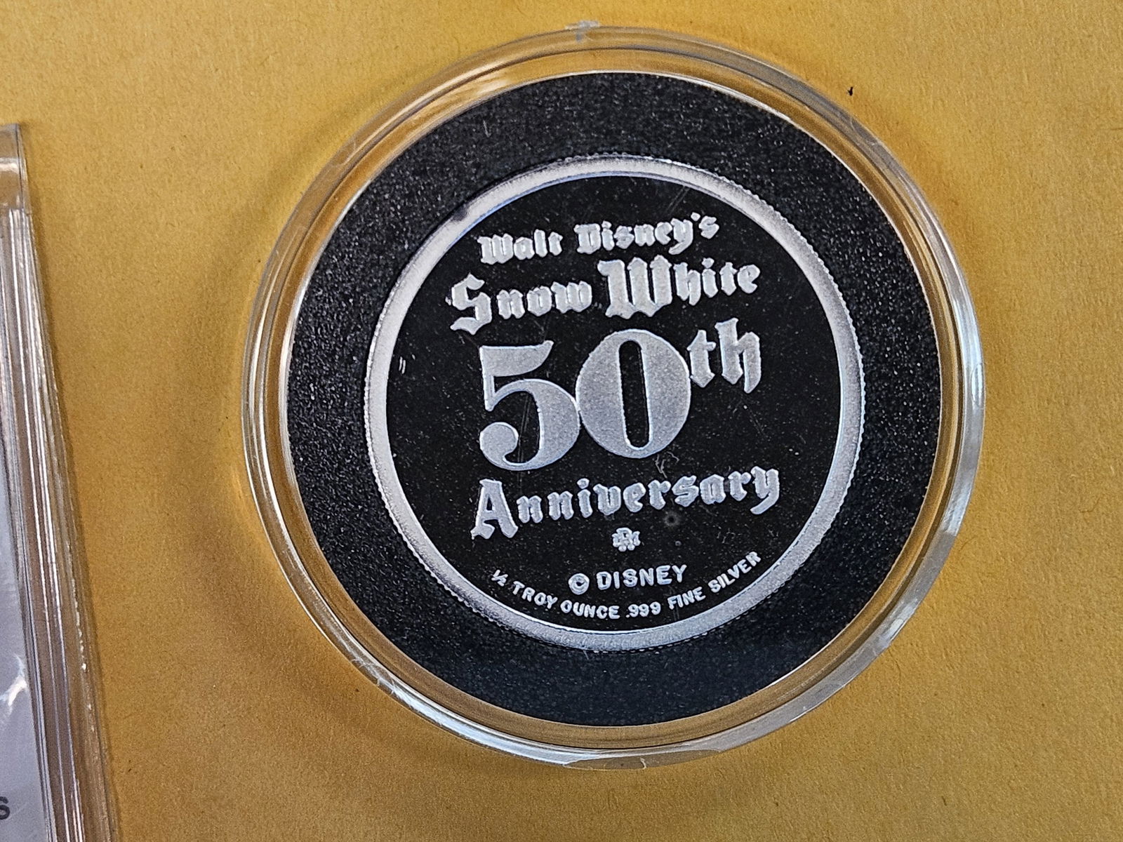 DISNEY SILVER! One-half Troy ounce .999 fine silver proof art round - 3