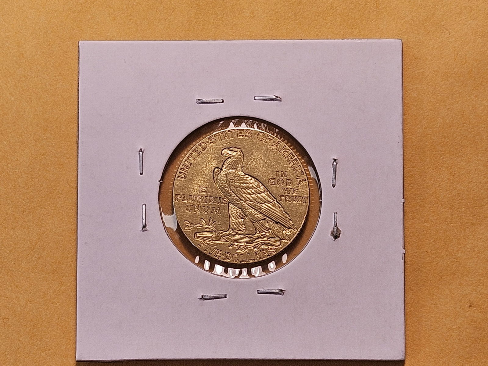 GOLD! Brilliant About Uncirculated 1911 Indian Head $5 Dollar Gold - 3