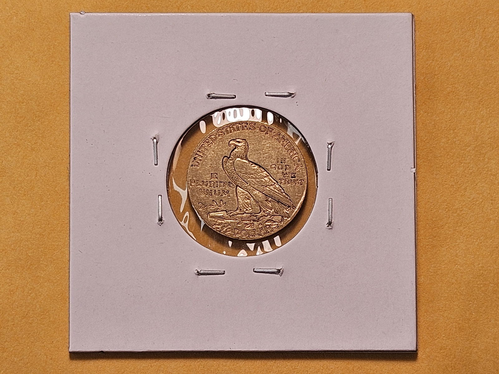 GOLD! Brilliant About Uncirculated 1908 Indian Head $2.5 Gold - 3