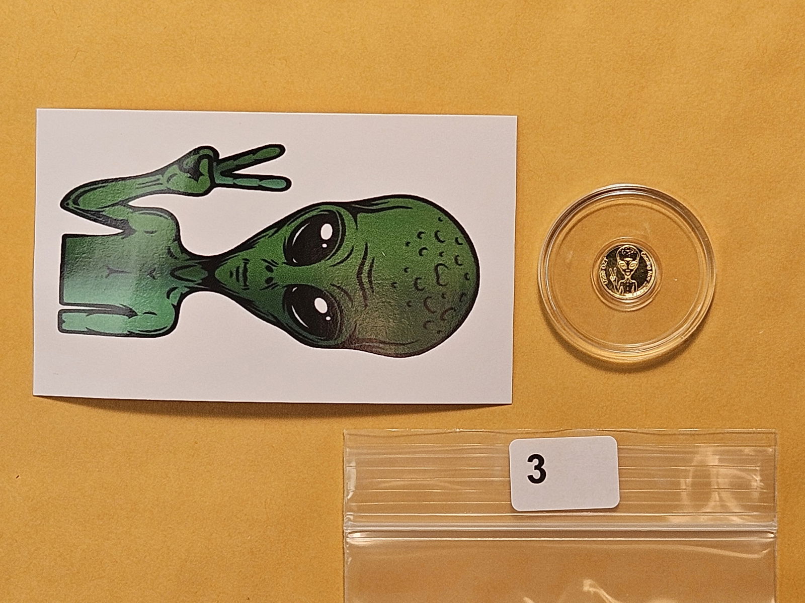 GOLD! 1-200th of a Troy Ounce .999 Fine Gold Mini-Coin - 3