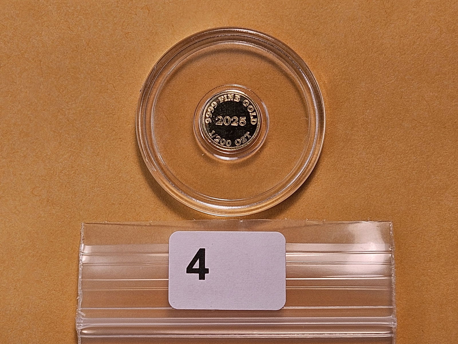 GOLD! 1-200th of a Troy Ounce .999 Fine Gold Mini-Coin - 2
