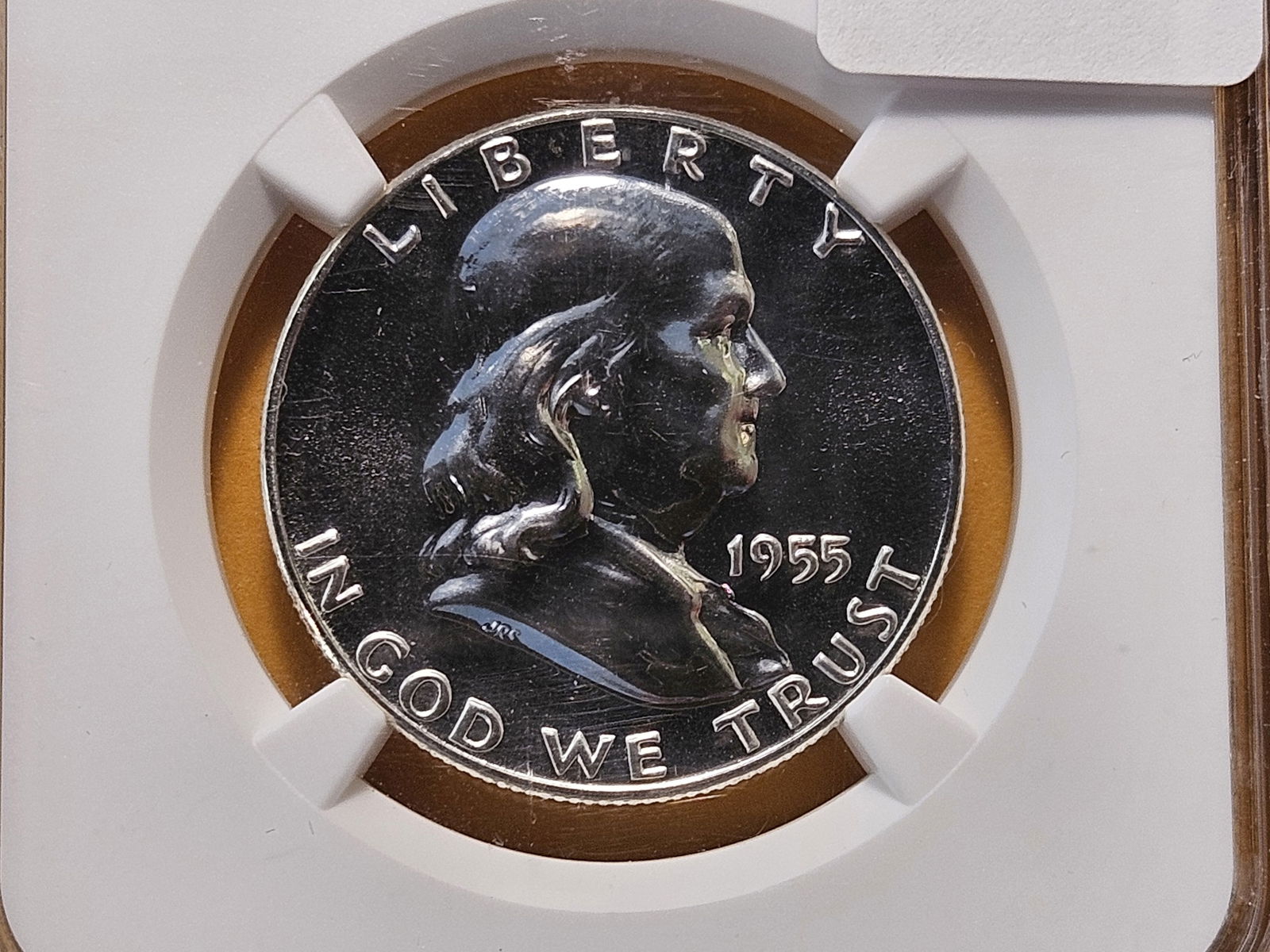 NGC 1955 Franklin Silver Half Dollar in Proof 67: Great mirror like fields!