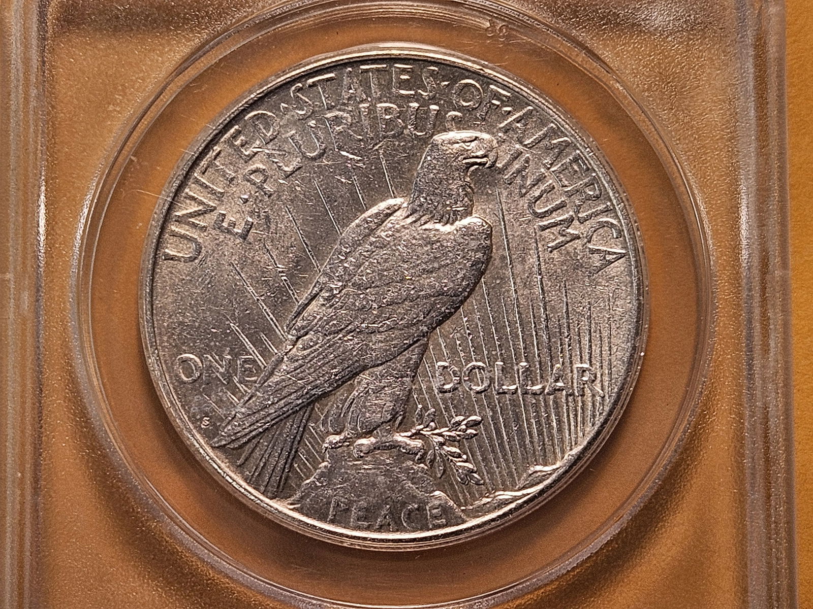 ANACS 1922-S Peace Silver Dollar in About Uncirculated 58 - 4