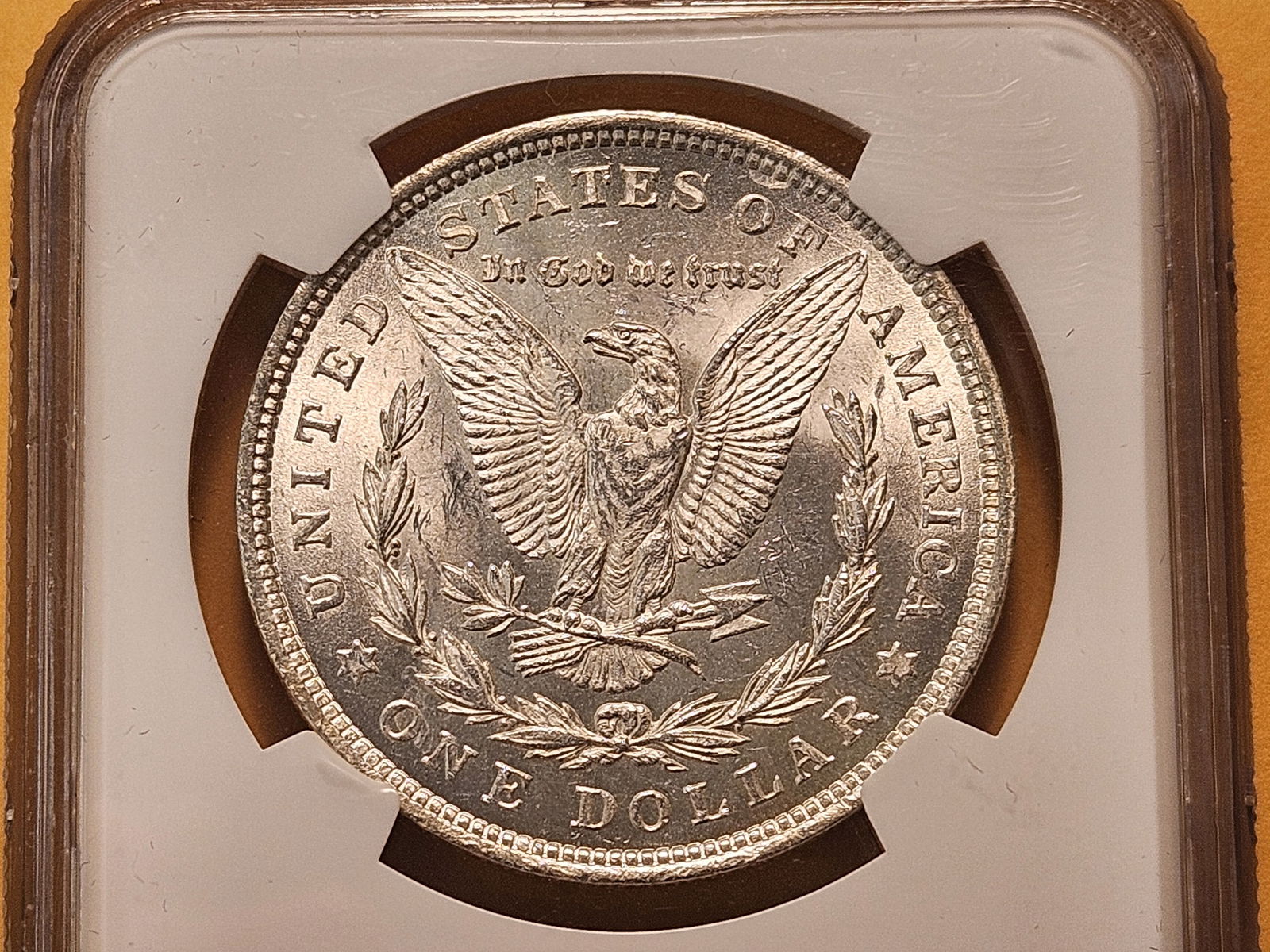 NGC 1921 Morgan Silver Dollar in Mint State 62 - 4