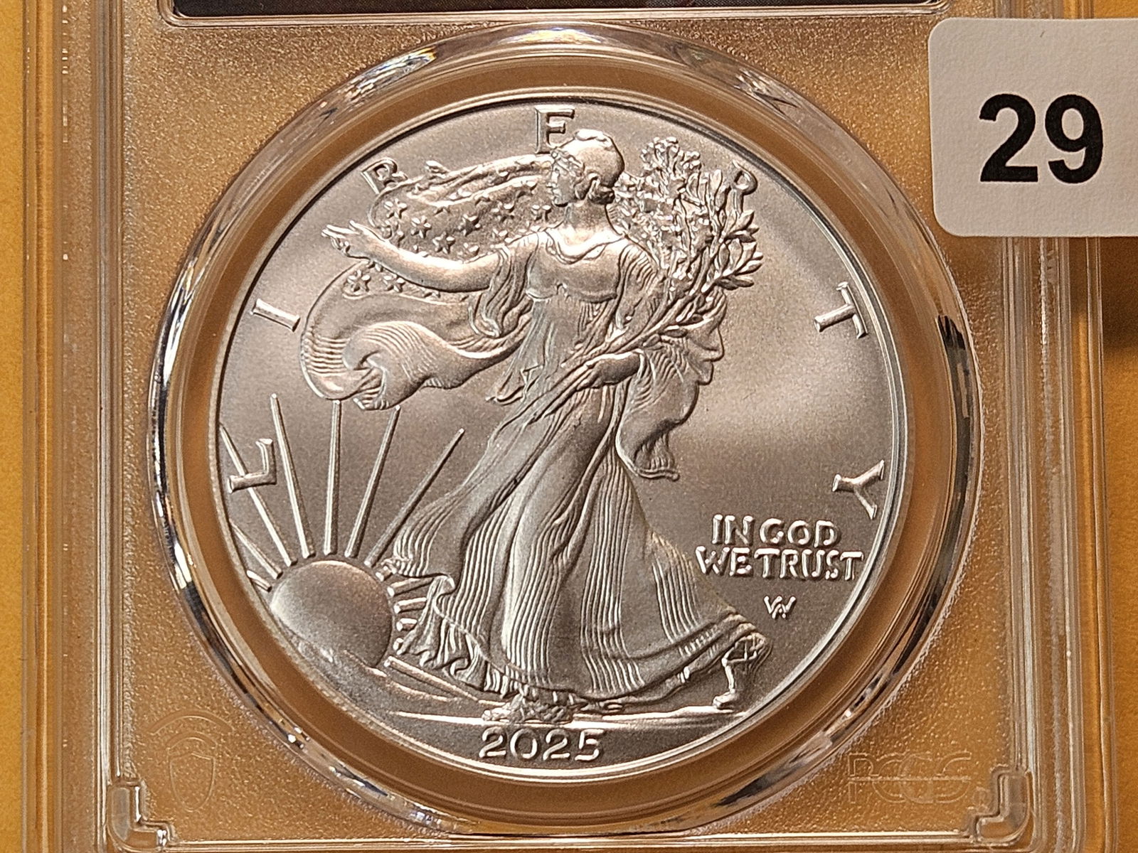 PCGS 2025 American Silver Eagle in GEM Brilliant Uncirculated: With Shane Obedzinski autograph