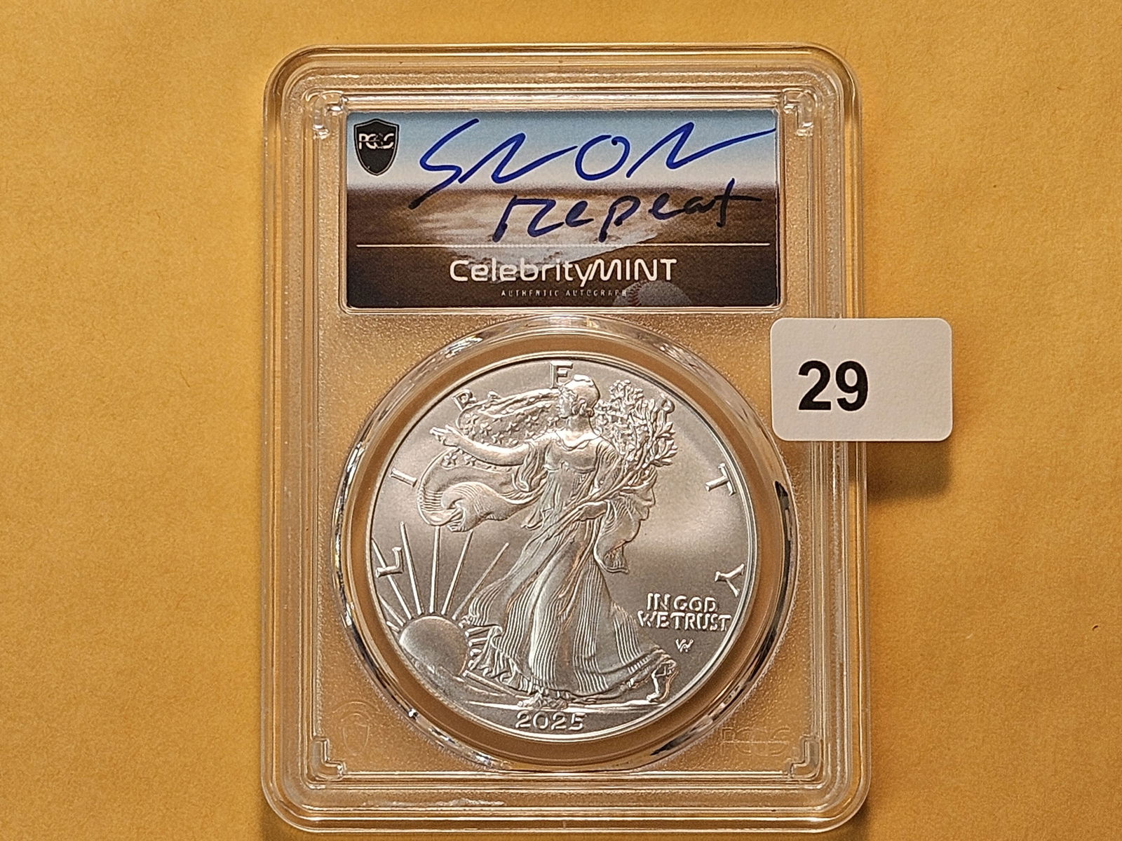 PCGS 2025 American Silver Eagle in GEM Brilliant Uncirculated - 2