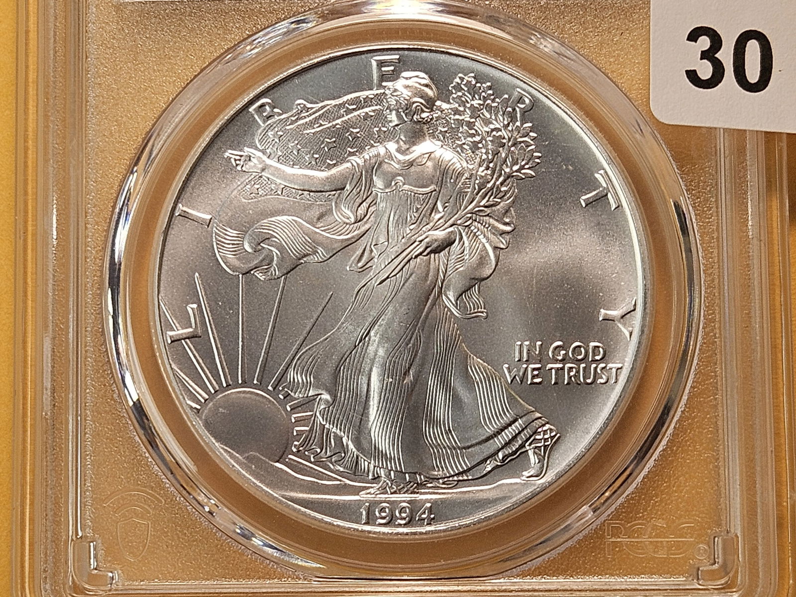 PCGS 1994 American Silver Eagle in Mint State 69: Brilliant Cartwheel!