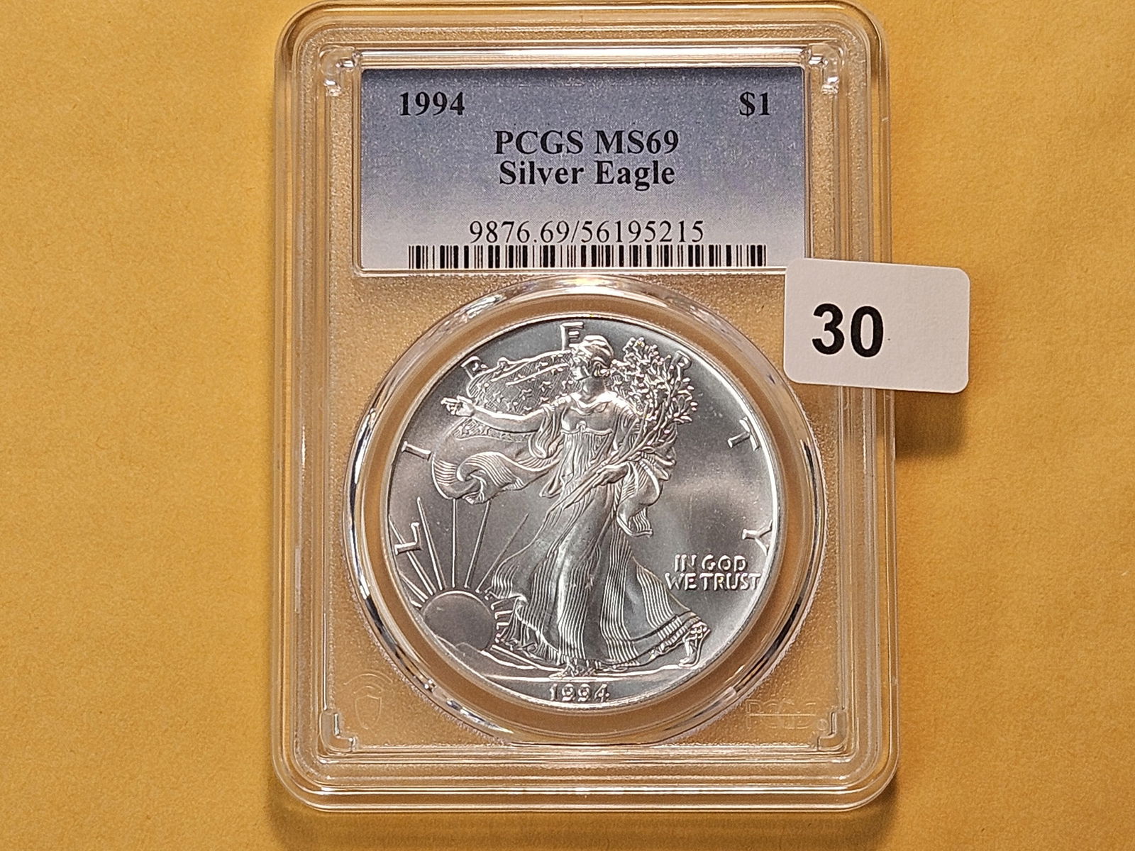 PCGS 1994 American Silver Eagle in Mint State 69 - 2
