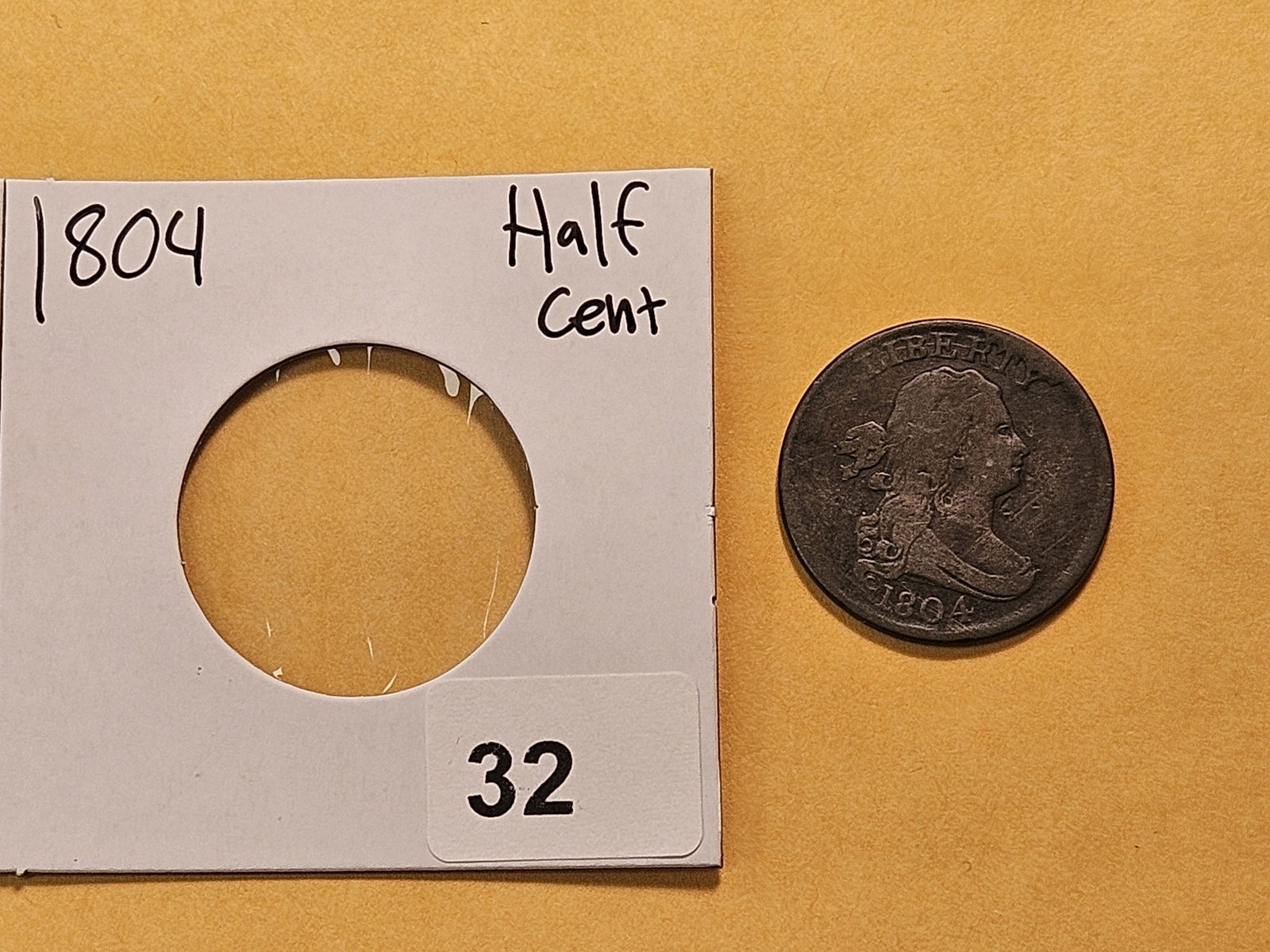 1804 Draped Bust Half Cent - 2