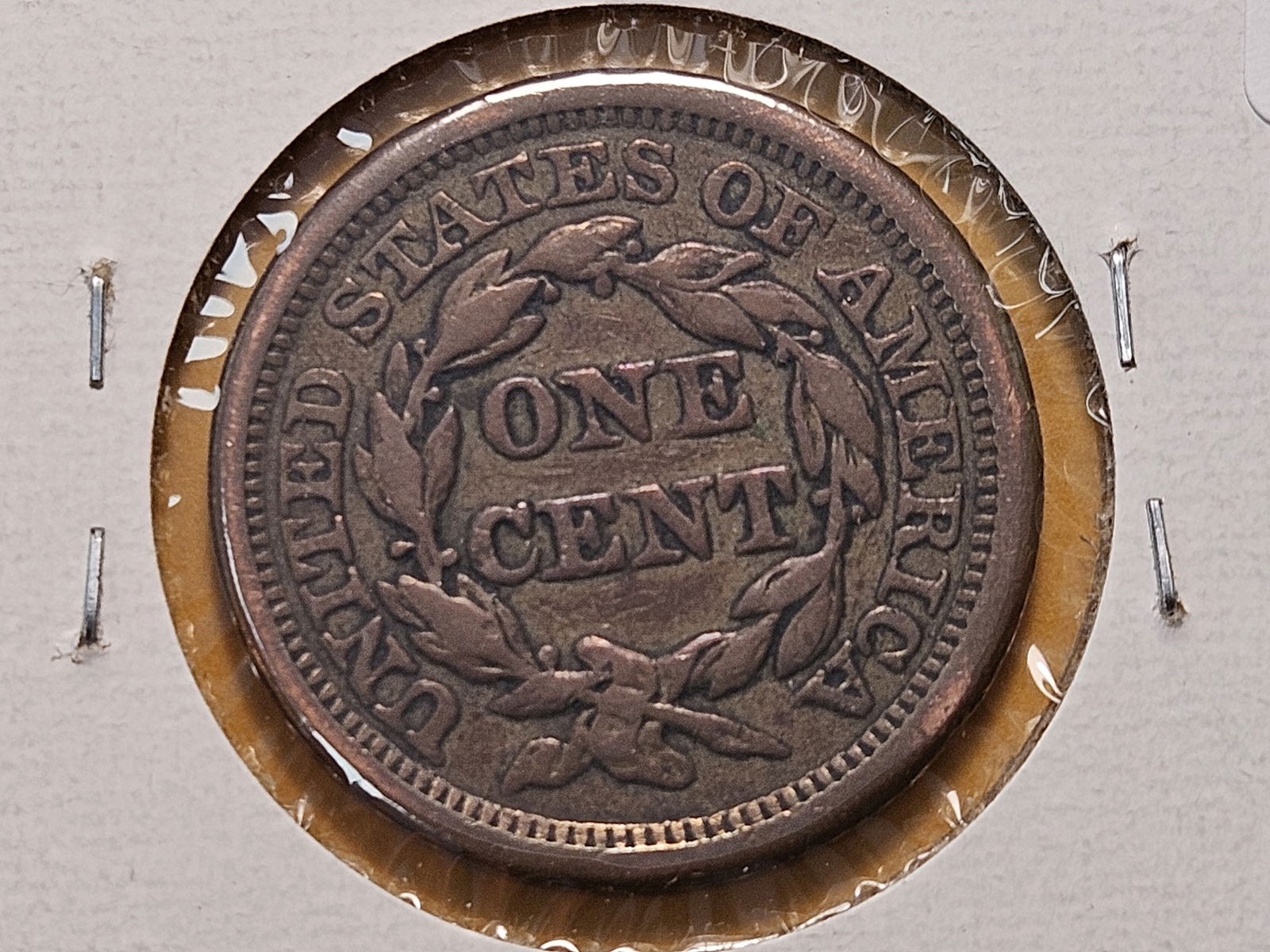 1857 Braided Hair Large Cent - 4