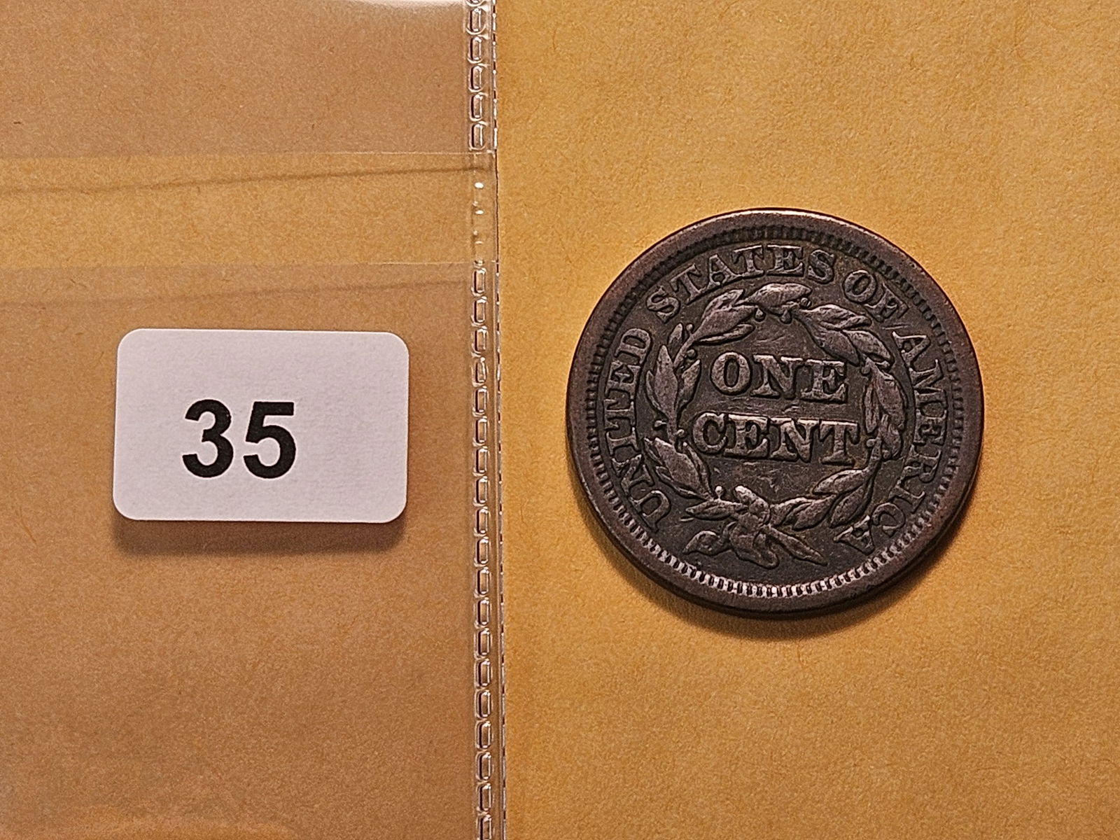 1847 Braided Hair Large Cent - 3