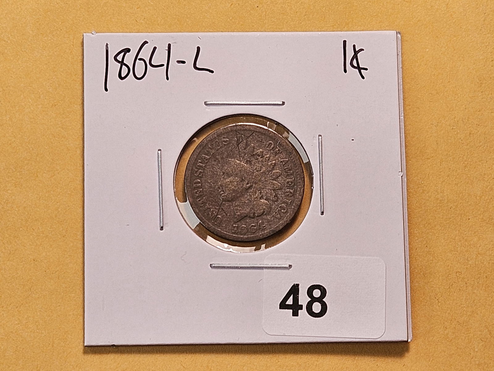 Better Date 1864-L Indian Head Cent - 2
