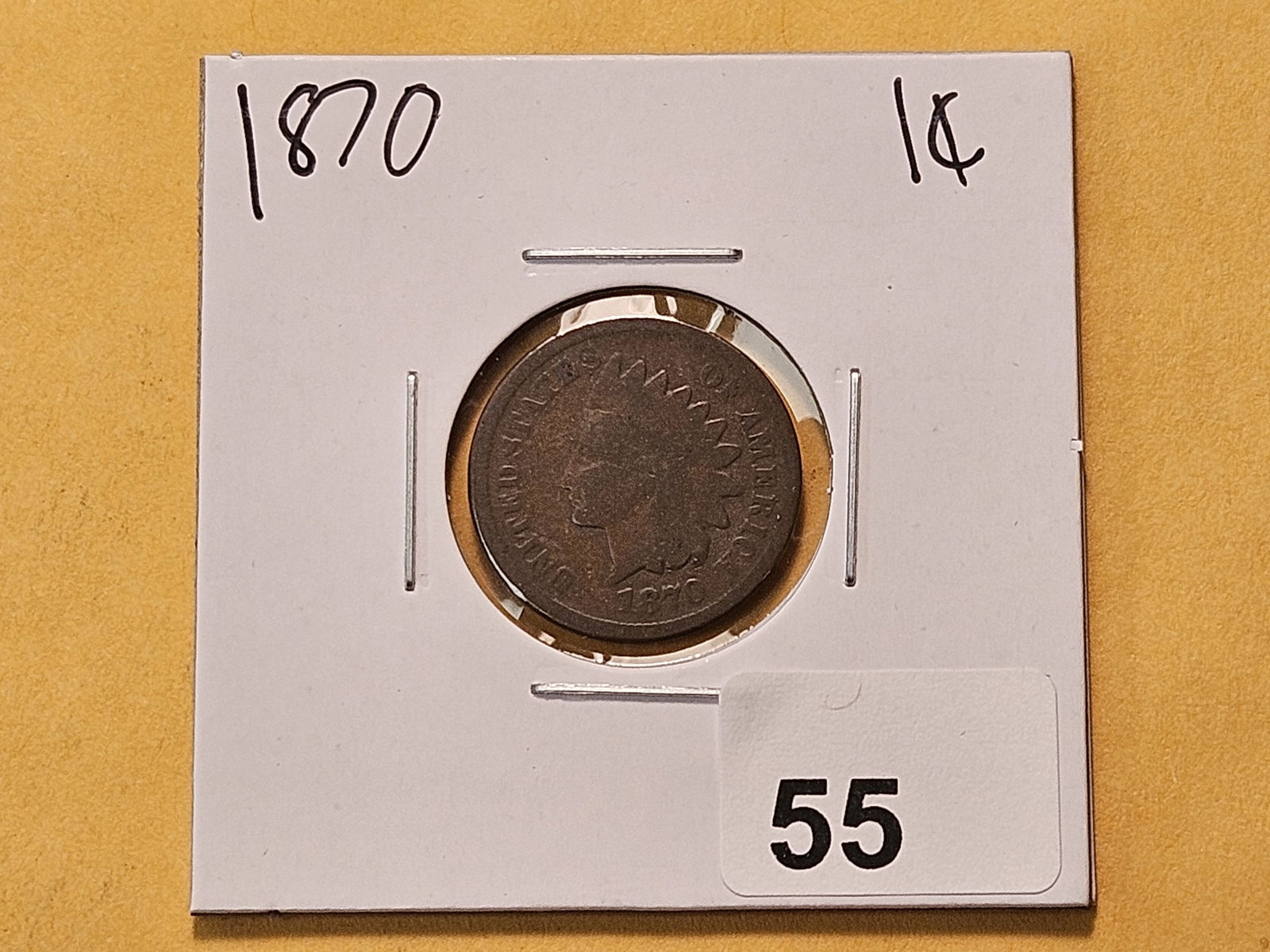 Semi-Key 1870 Indian Head Cent - 2