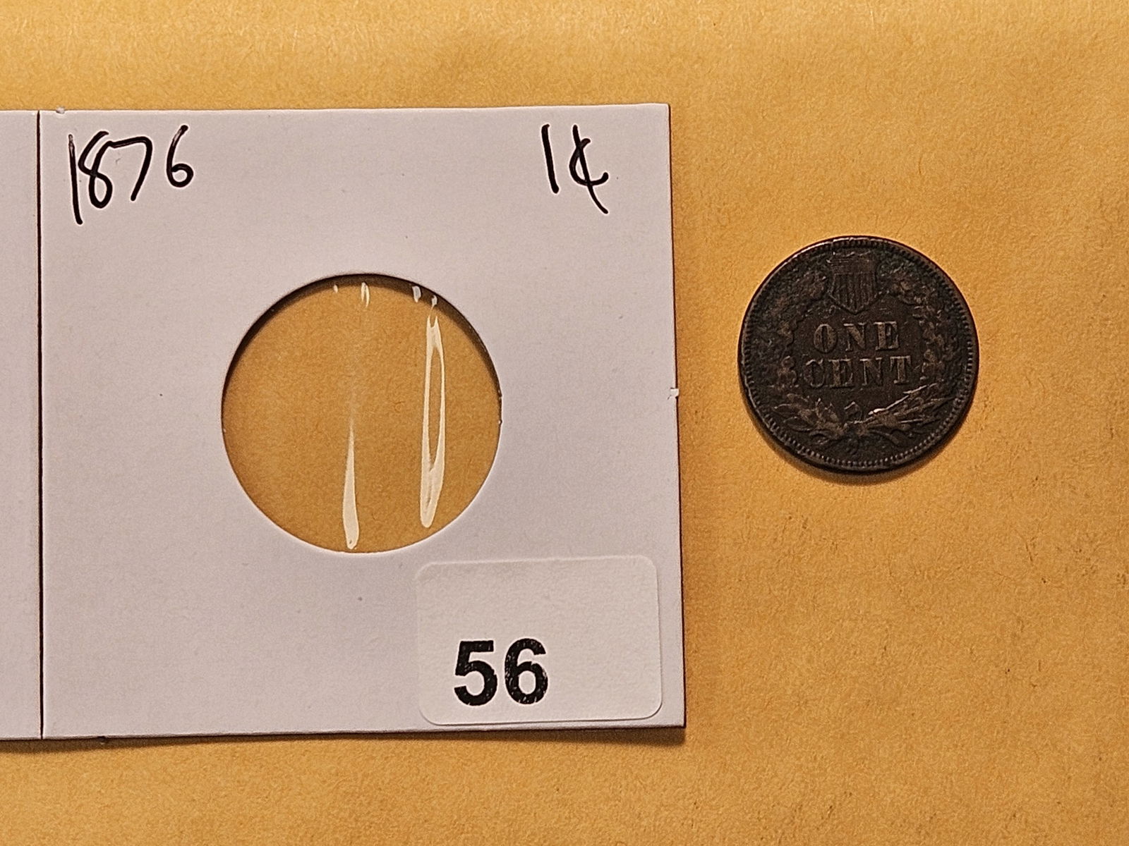 Better Date 1876 Indian Head Cent - 3