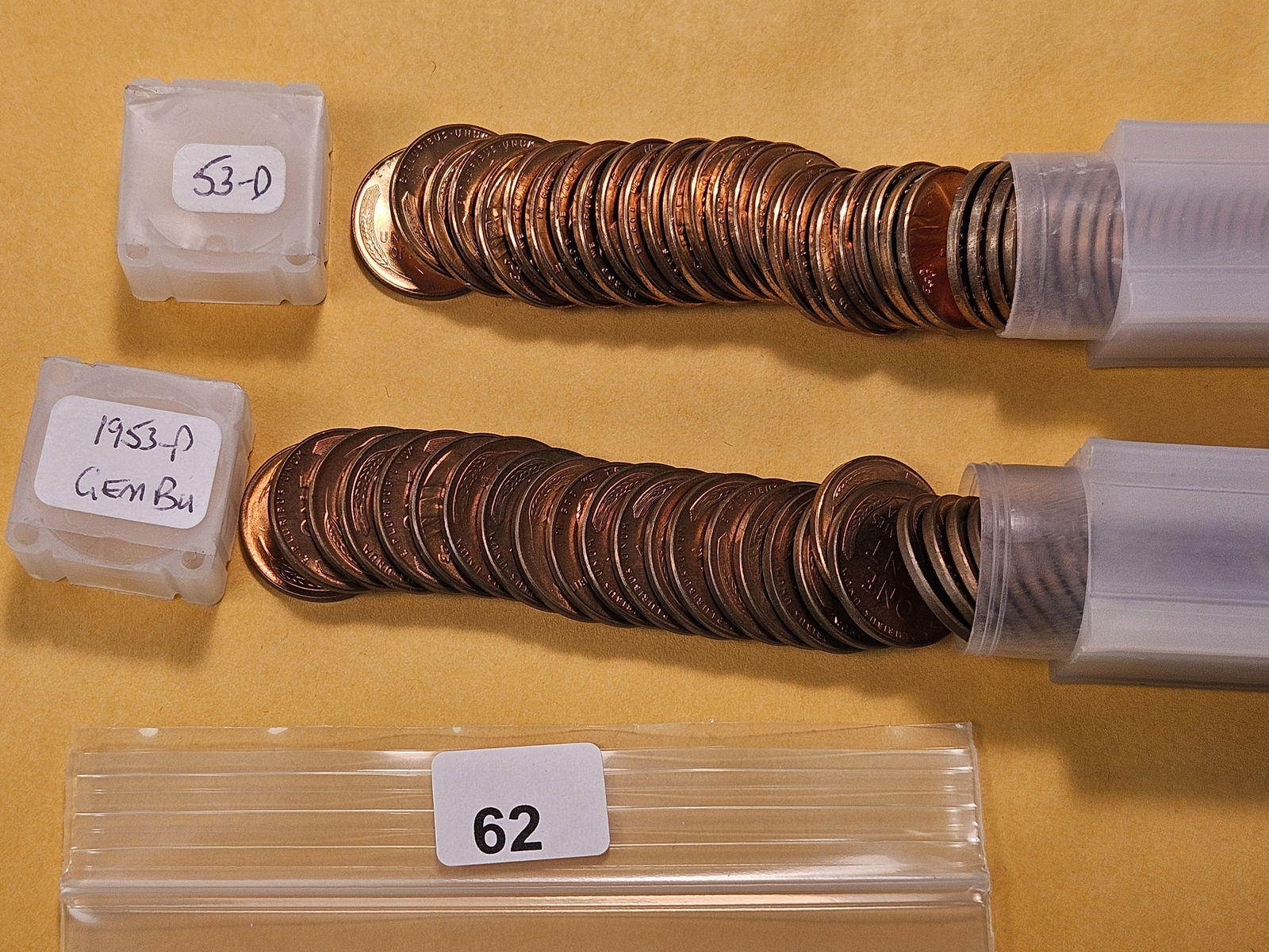 Two Rolls of Brilliant Uncirculated Wheat Cent Rolls - 2