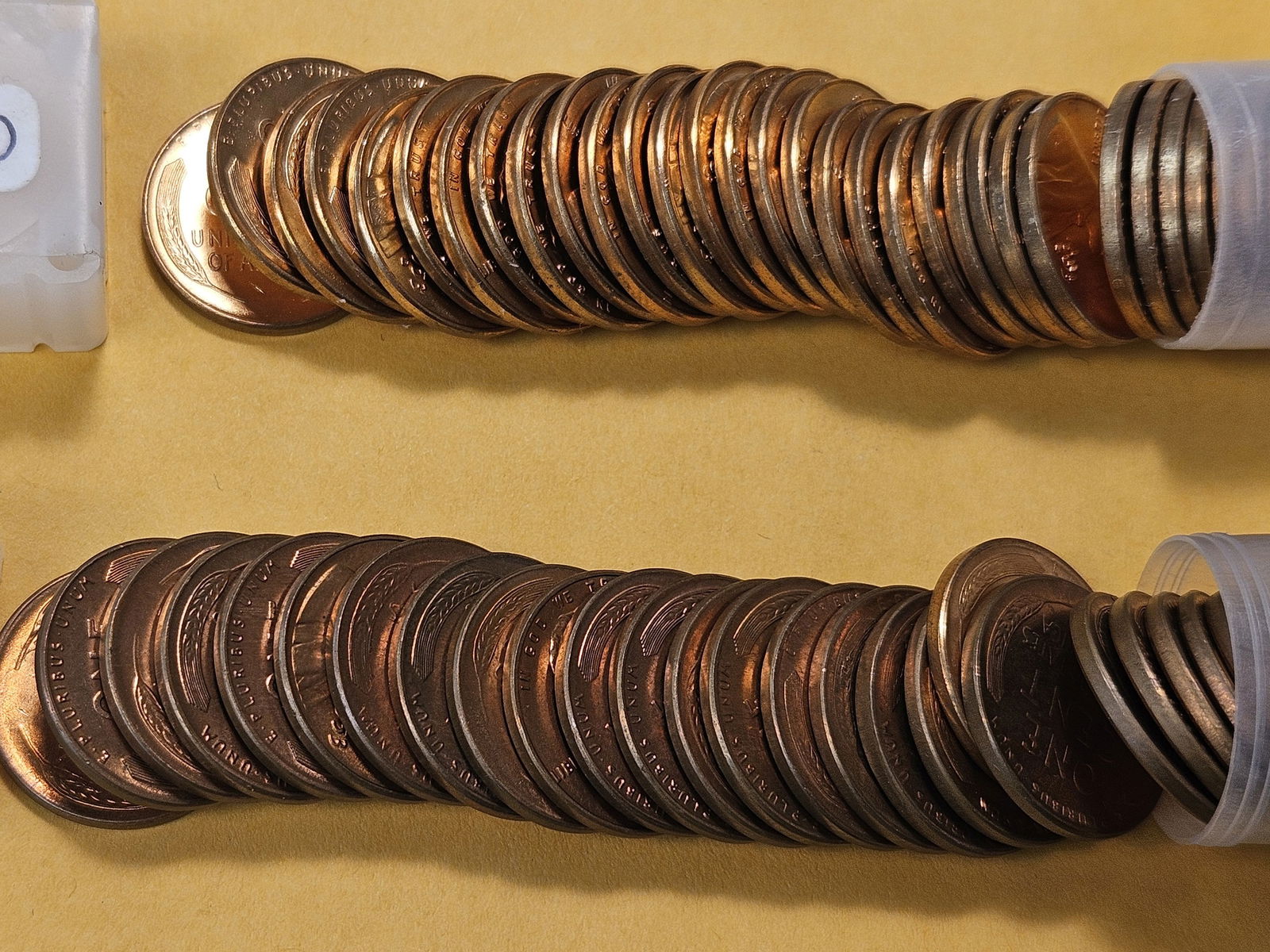 Two Rolls of Brilliant Uncirculated Wheat Cent Rolls - 3