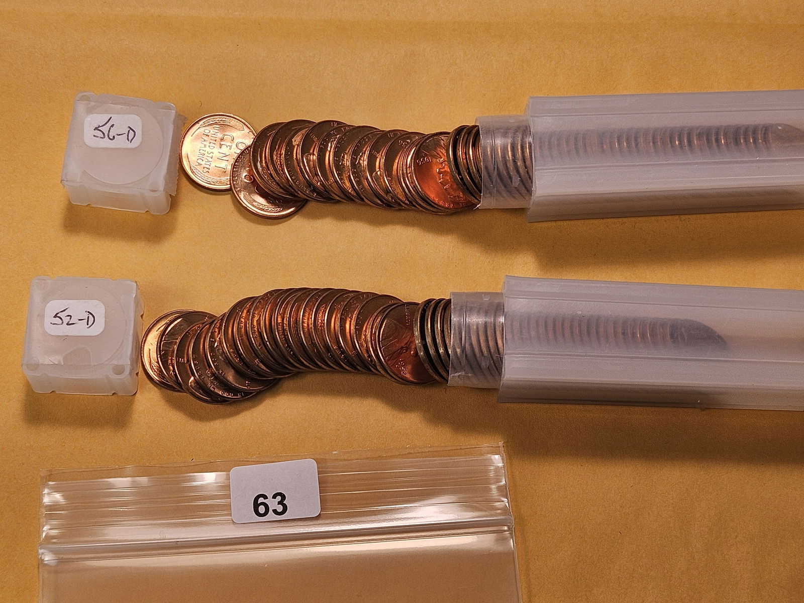 Two Rolls of Brilliant Uncirculated Wheat Cent Rolls - 3