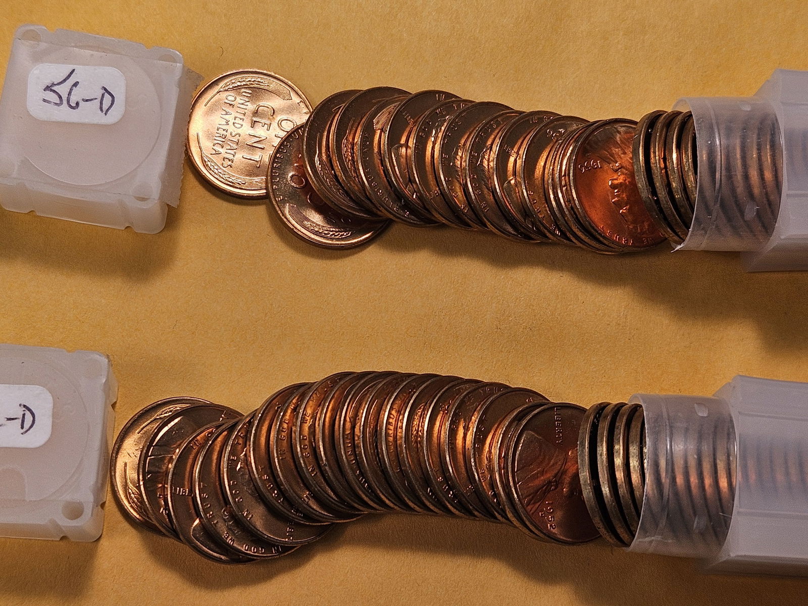 Two Rolls of Brilliant Uncirculated Wheat Cent Rolls - 4
