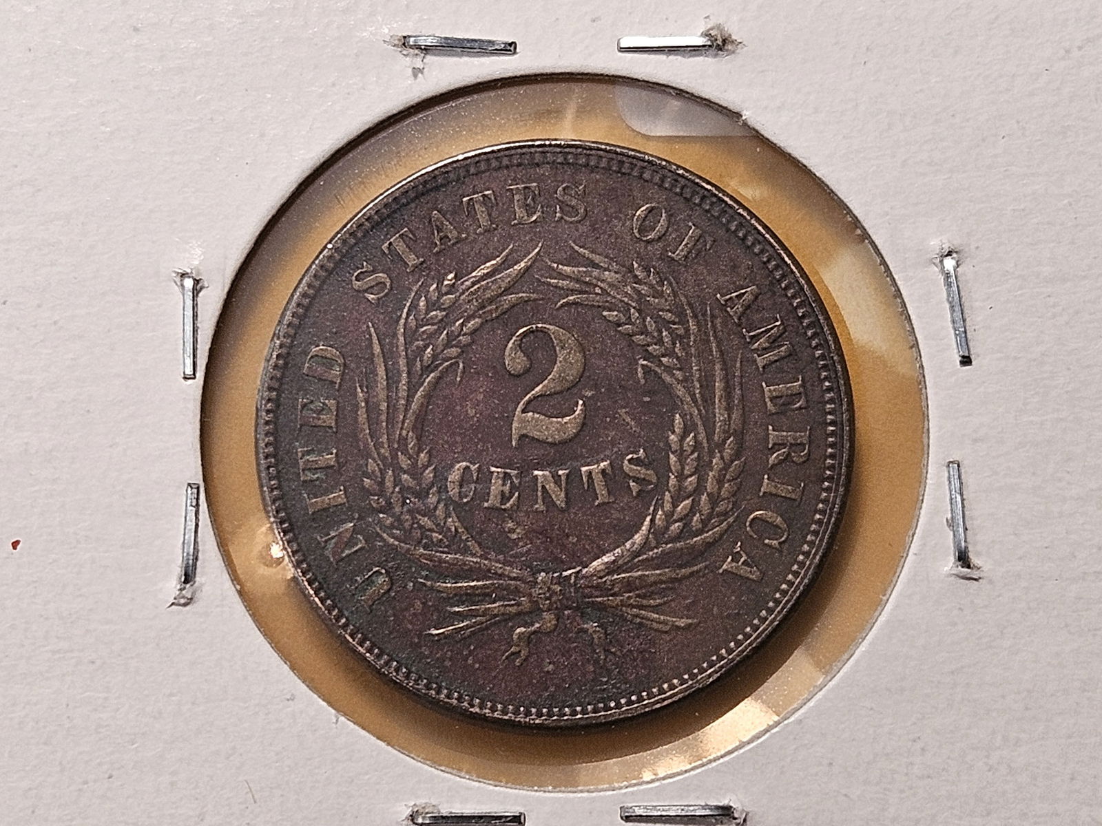 1865 Two Cent Piece - 4
