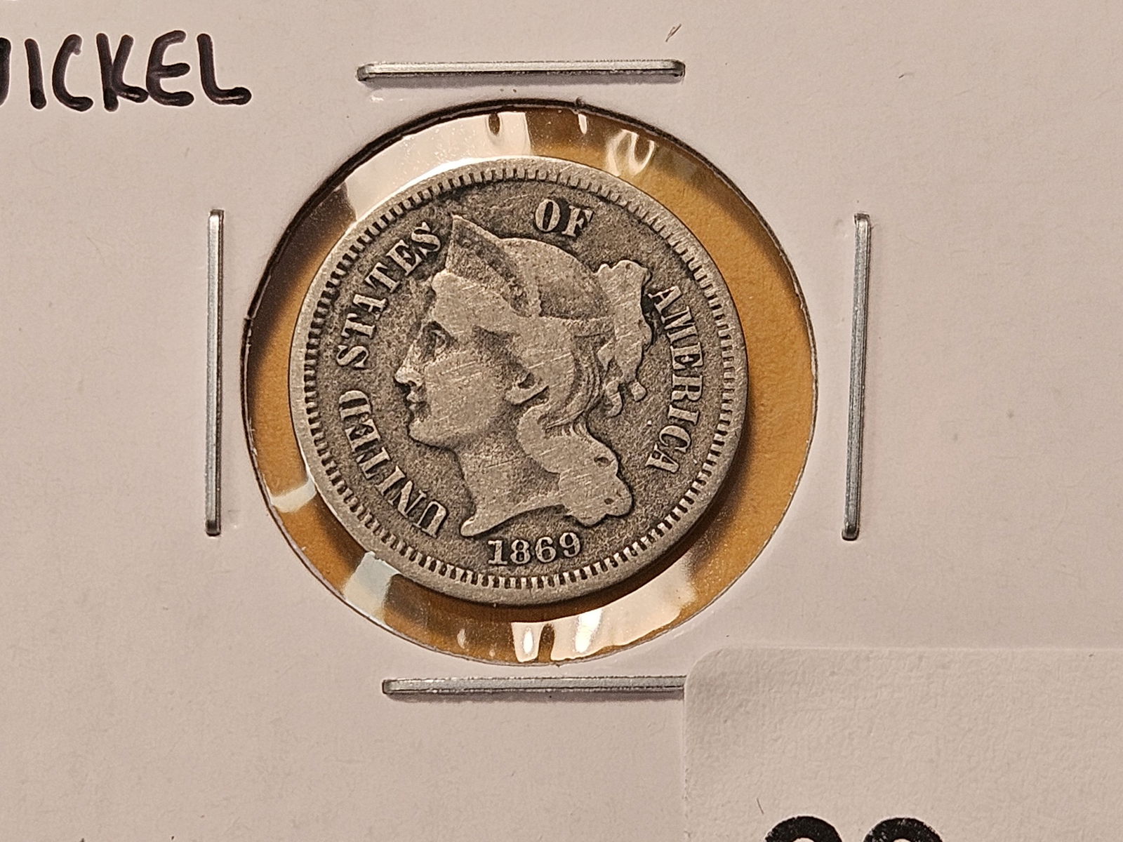 Three Circulated Three Cent Nickels - 2