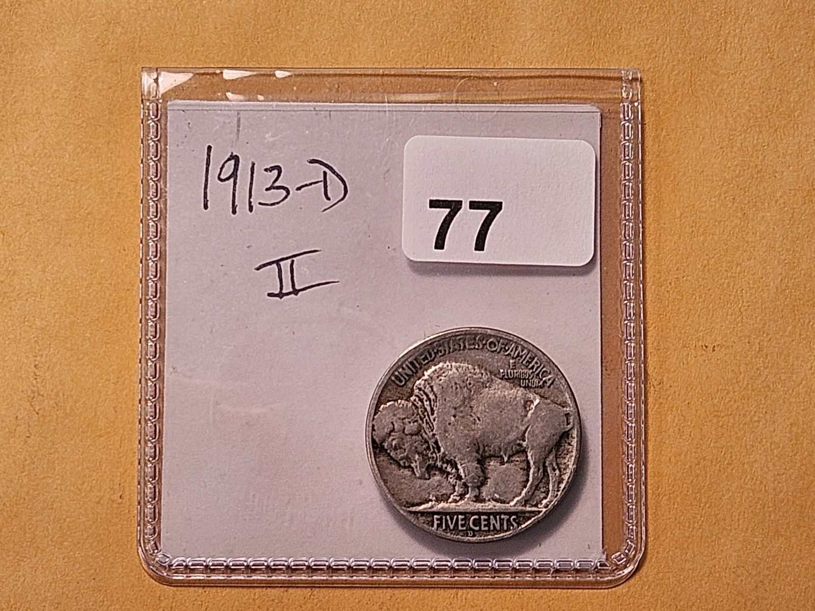 Semi-Key Date 1913-D Buffalo Nickel - 3