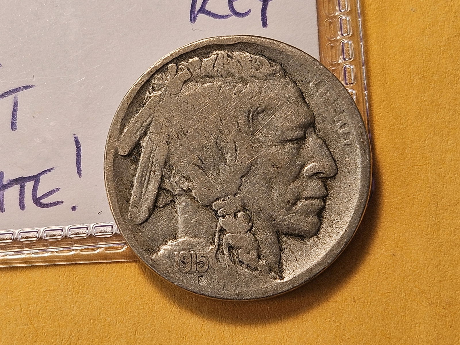 Semi-Key Date 1915-S Buffalo Nickel: Circulated 