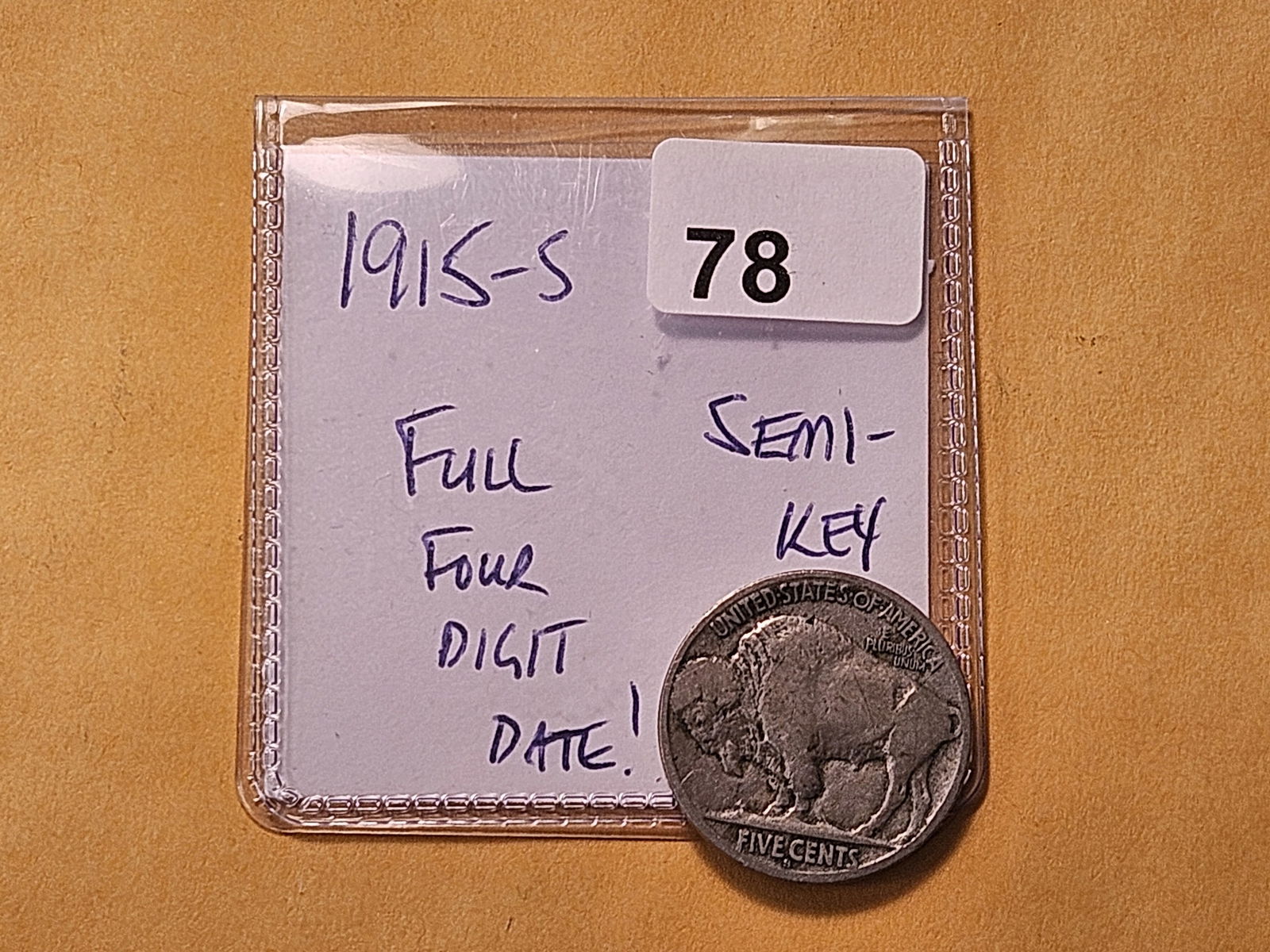Semi-Key Date 1915-S Buffalo Nickel - 3