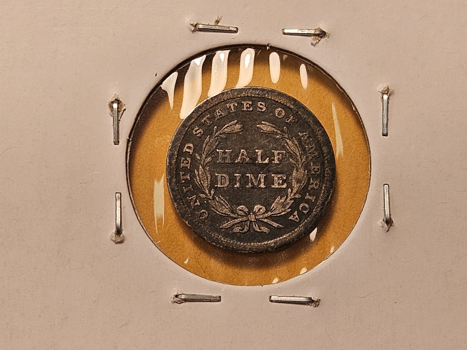 Three Circulated Seated Liberty Silver Half Dimes - 6