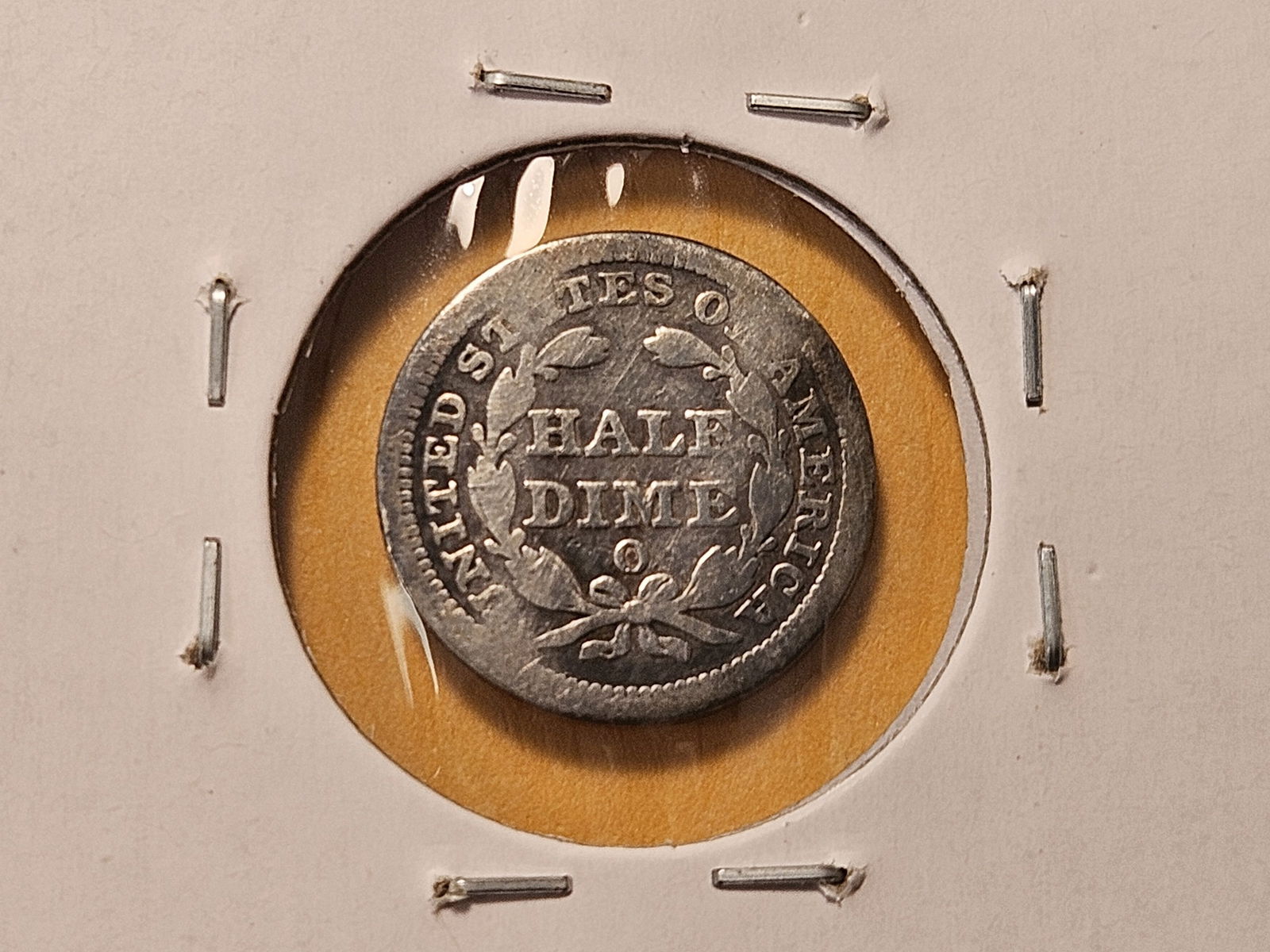 Three Circulated Seated Liberty Silver Half Dimes - 8