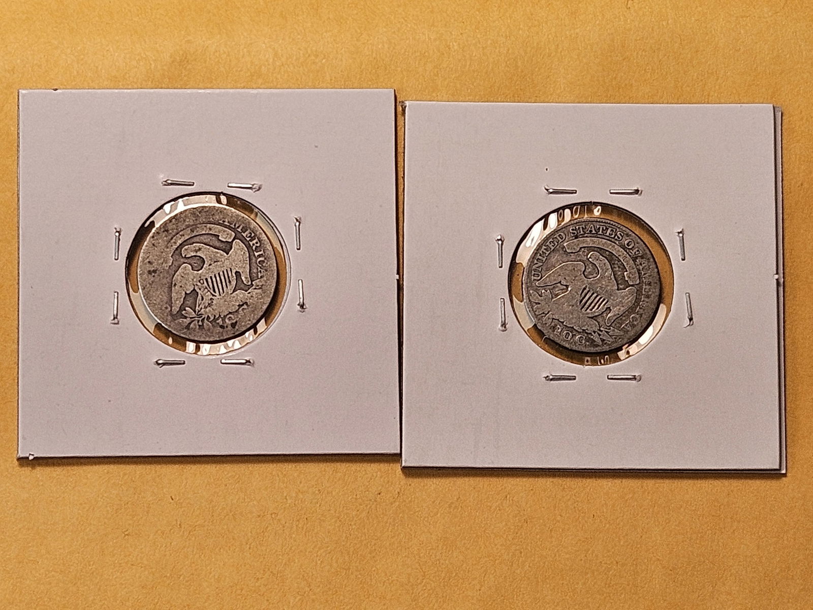 Two Circulated Bust Silver Dimes - 4