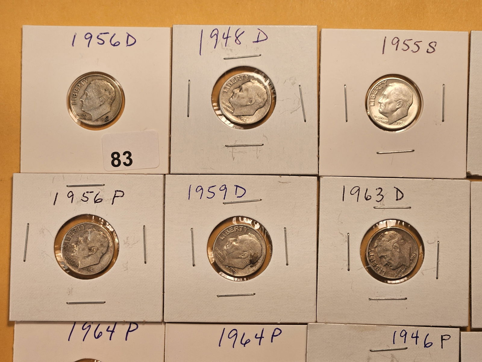 Twenty Mixed Roosevelt Silver Dimes - 2