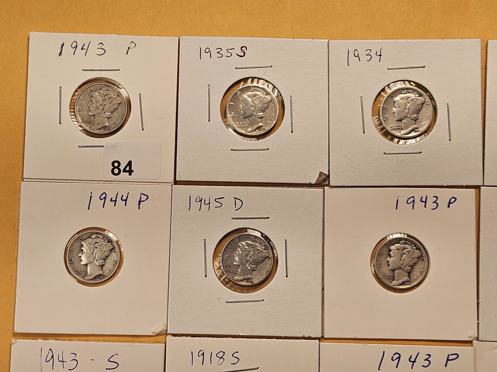 Twenty Mixed Mercury Silver Dimes - 2