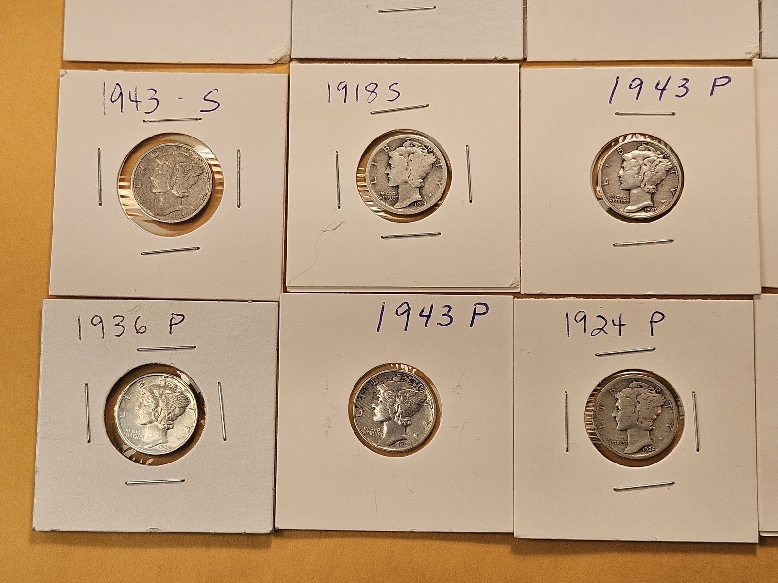Twenty Mixed Mercury Silver Dimes - 4