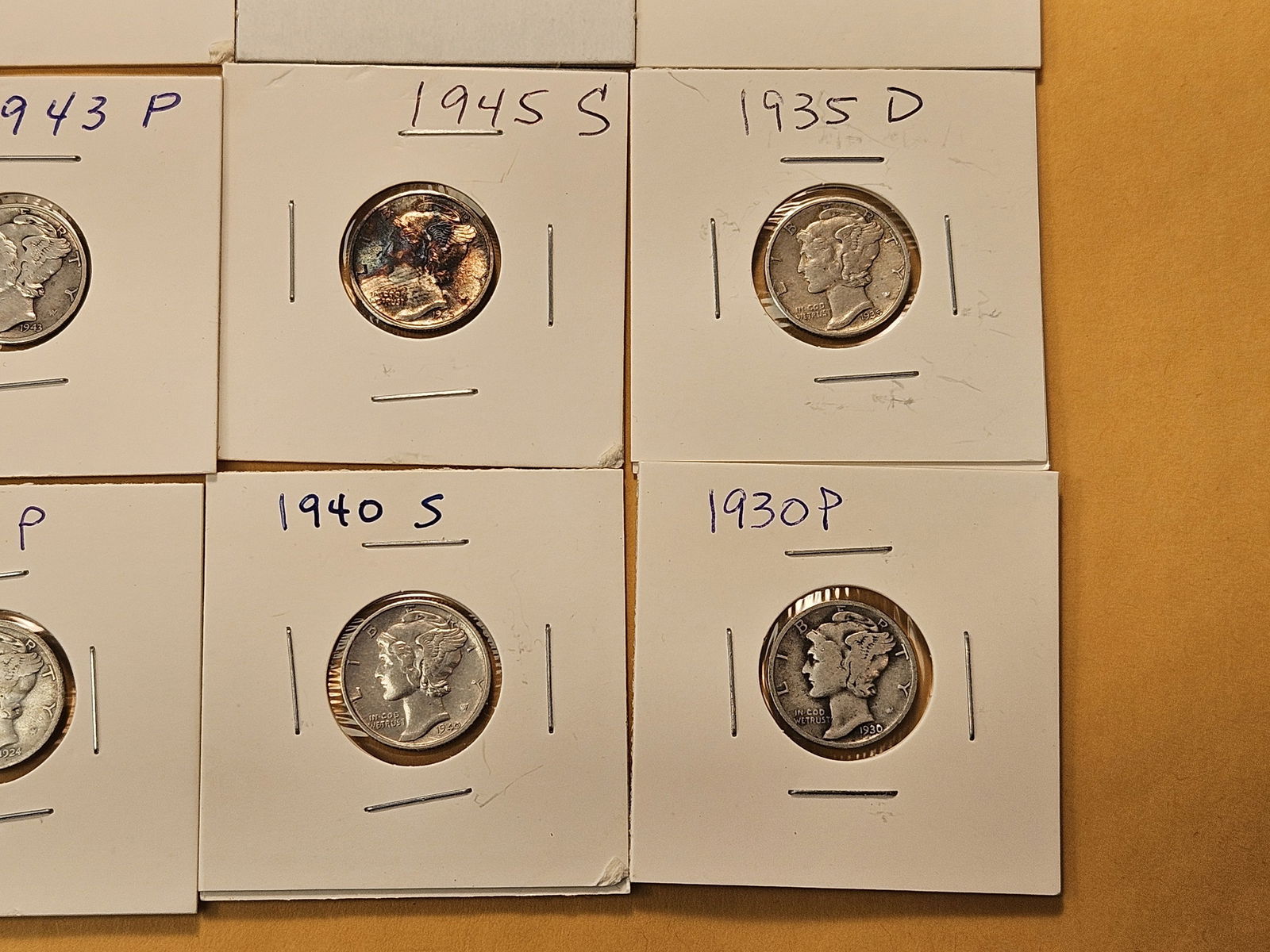 Twenty Mixed Mercury Silver Dimes - 5