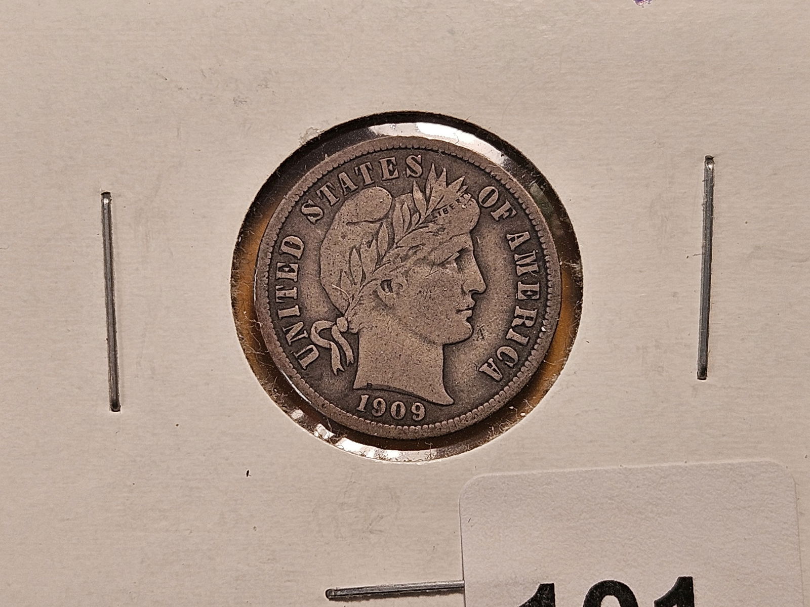 1909 Barber with 1941-D and 1943-D Mercury Silver Dimes - 2