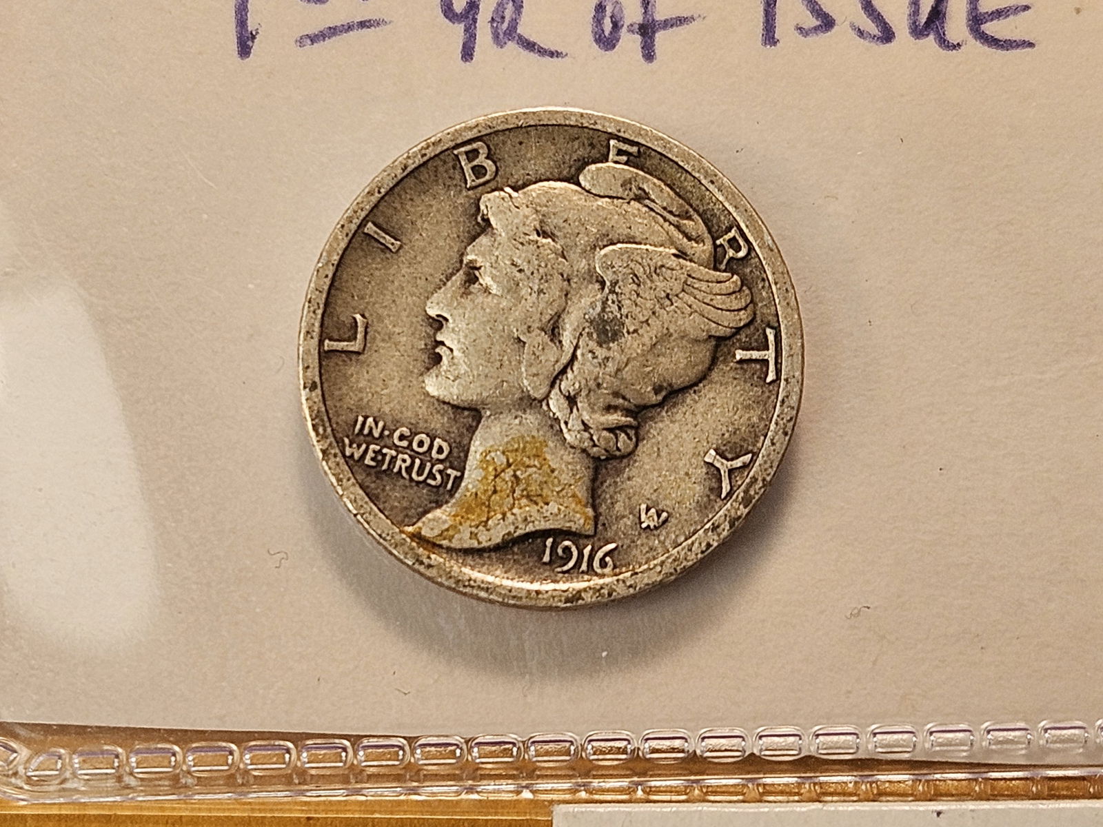 Three Tougher Date Circulated Mercury Silver Dimes - 2