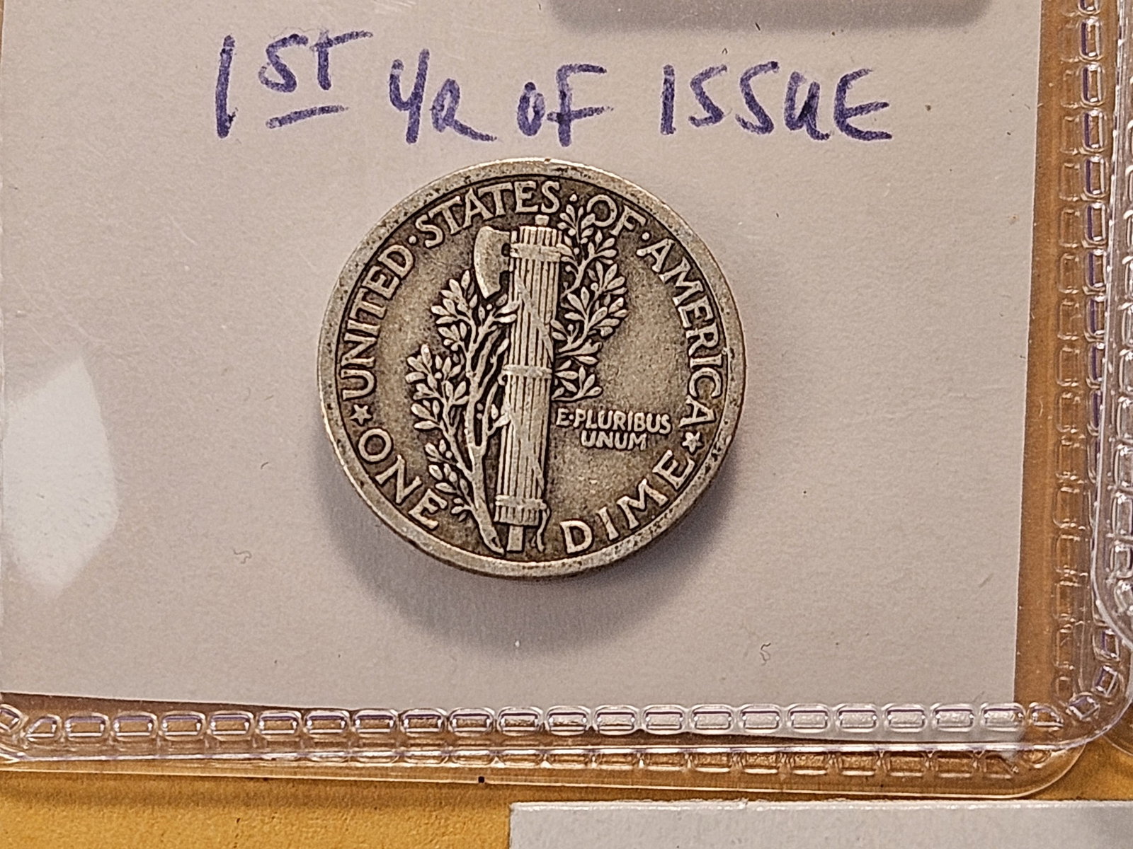Three Tougher Date Circulated Mercury Silver Dimes - 6