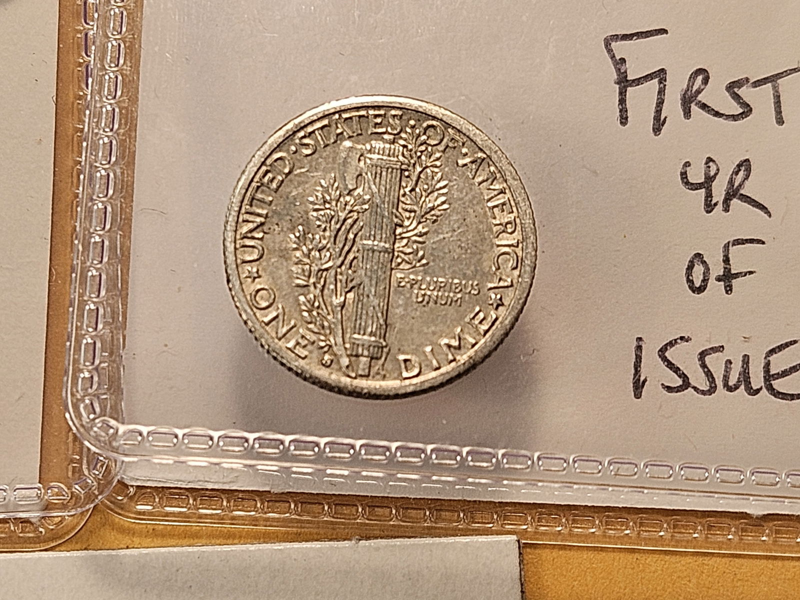 Three Tougher Date Circulated Mercury Silver Dimes - 7