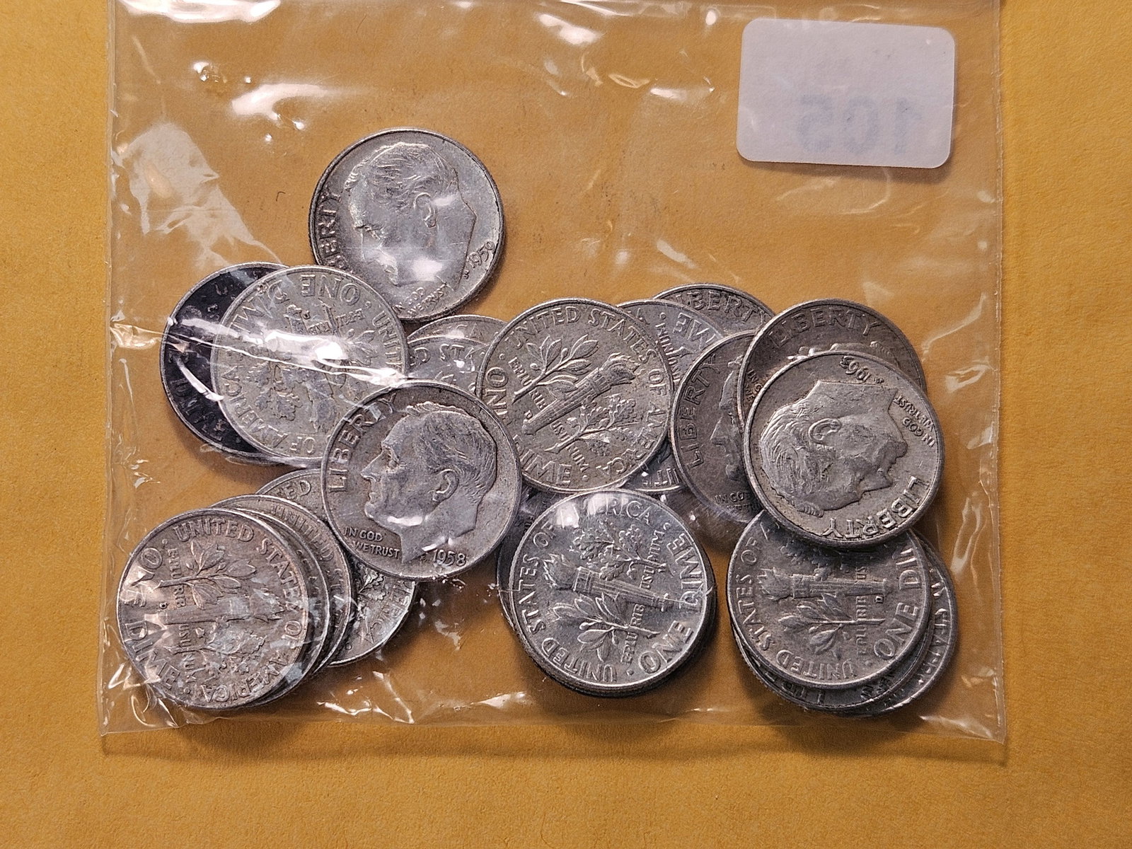 Twenty Five Mixed Roosevelt Silver Dimes - 3