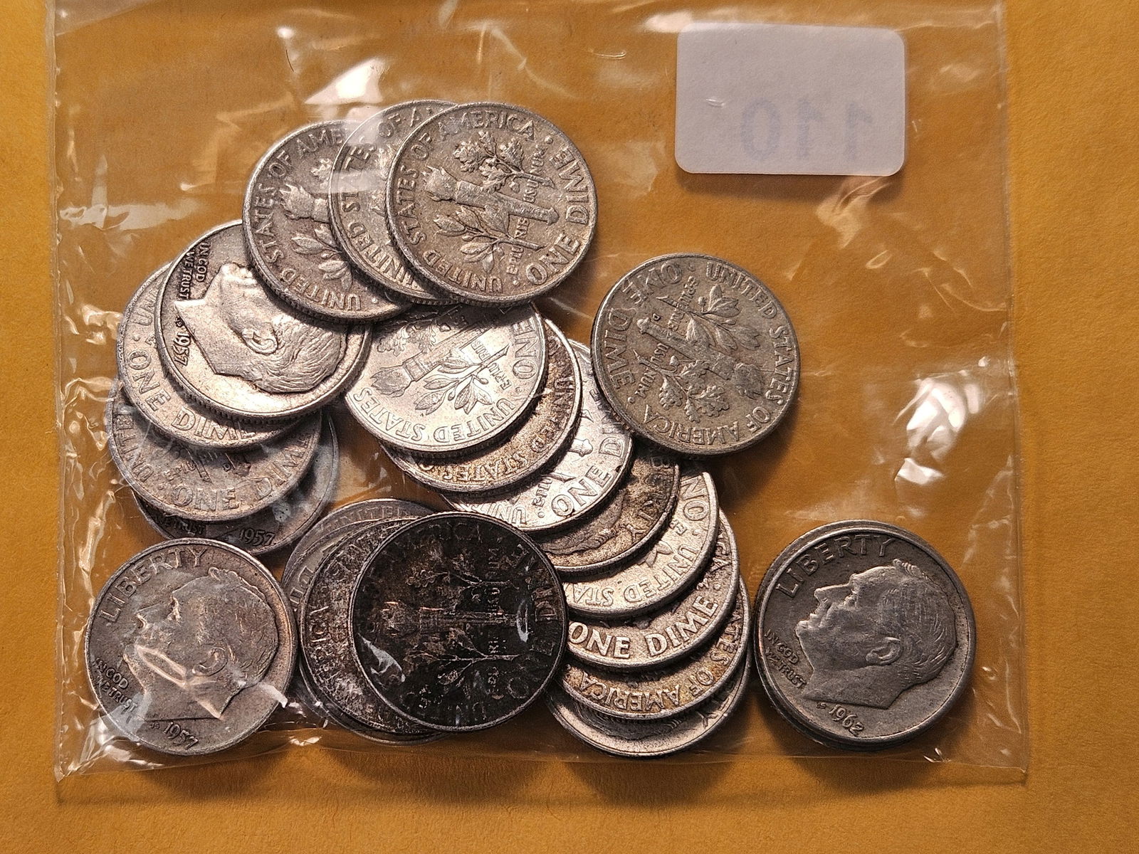 Twenty Five Mixed Roosevelt Silver Dimes - 2