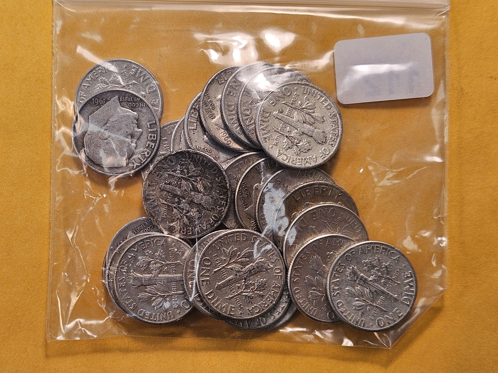 Twenty Five Mixed Roosevelt Silver Dimes - 2