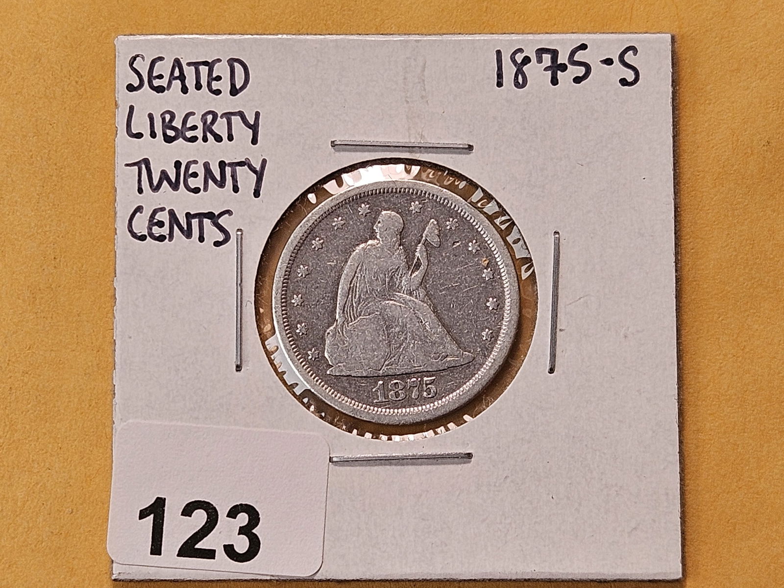1875-S Seated Liberty Silver Twenty Cent Piece - 2