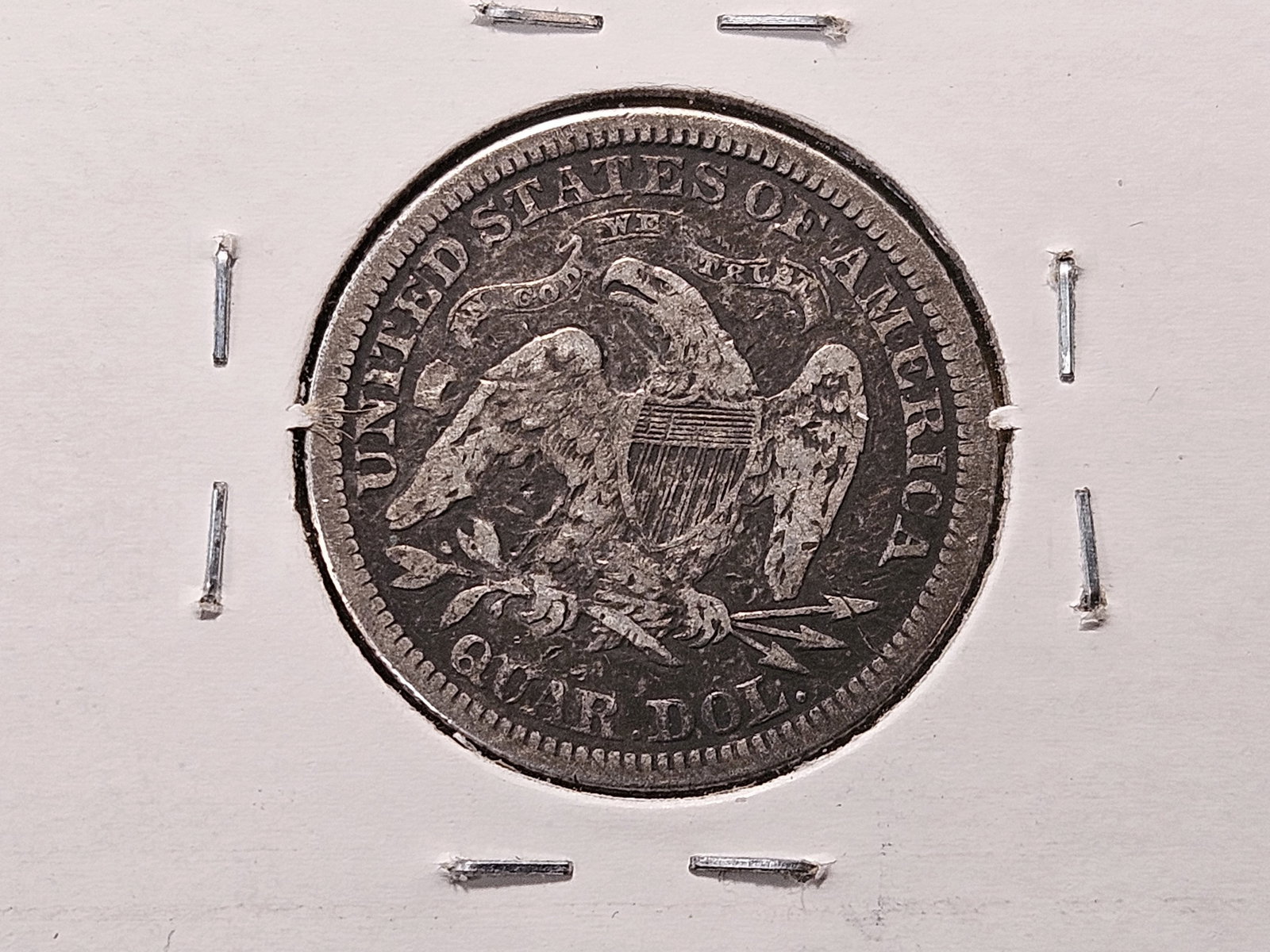 KEY DATE! 1869 Seated Liberty Silver Quarter - 4