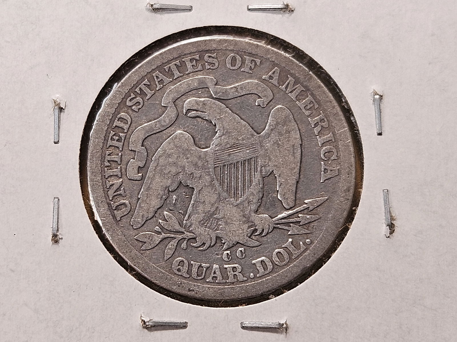 1877-CC Seated Liberty Silver Quarter - 4