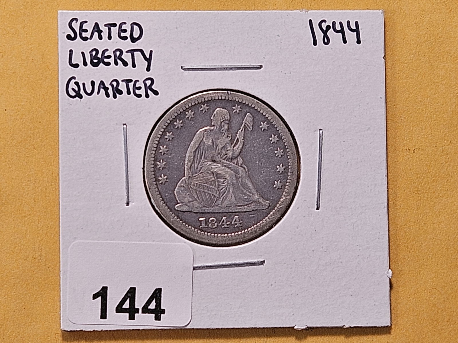 1844 Seated Liberty Silver Quarter - 2