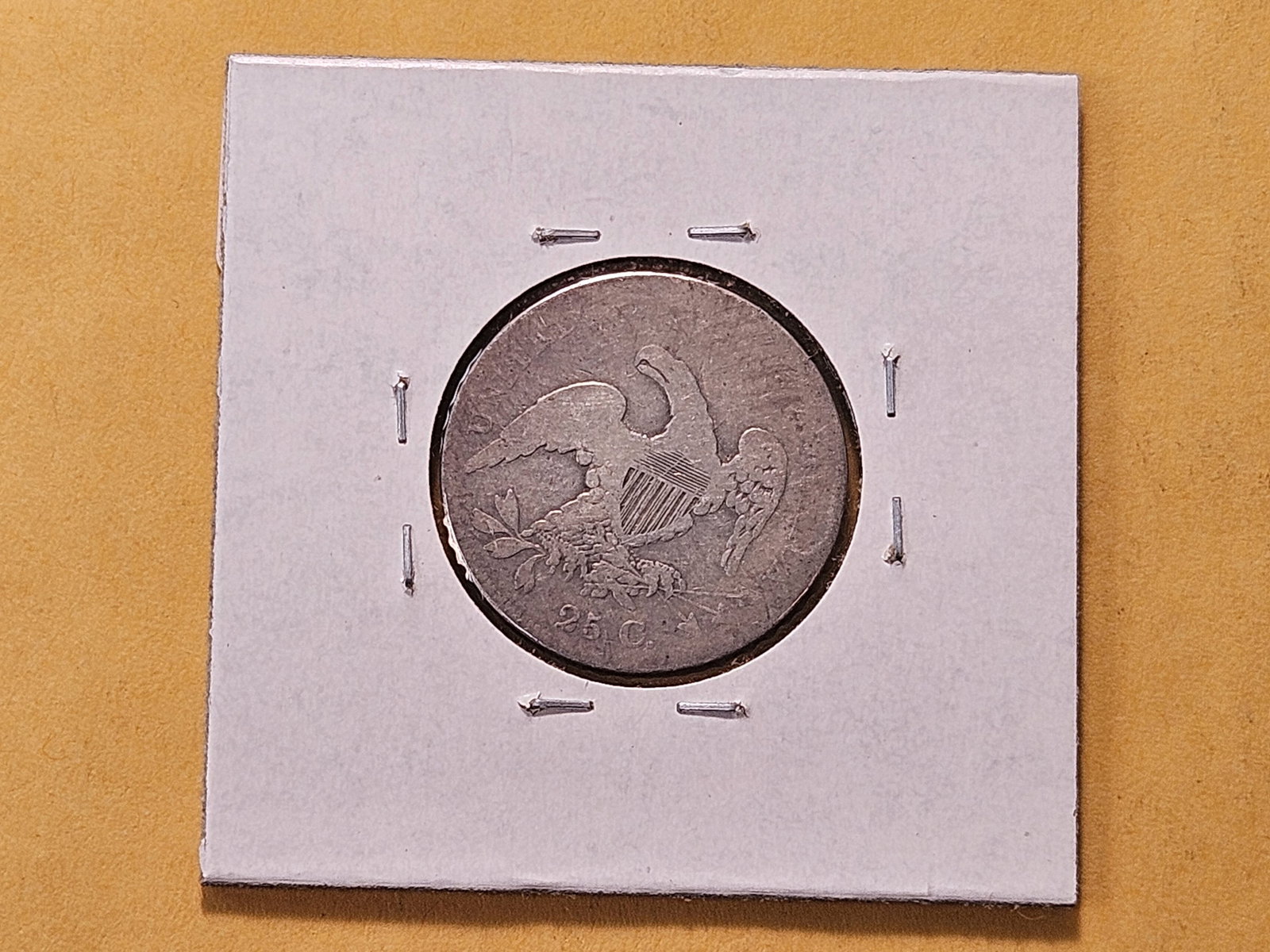 1836 Capped Bust Silver Quarter - 3