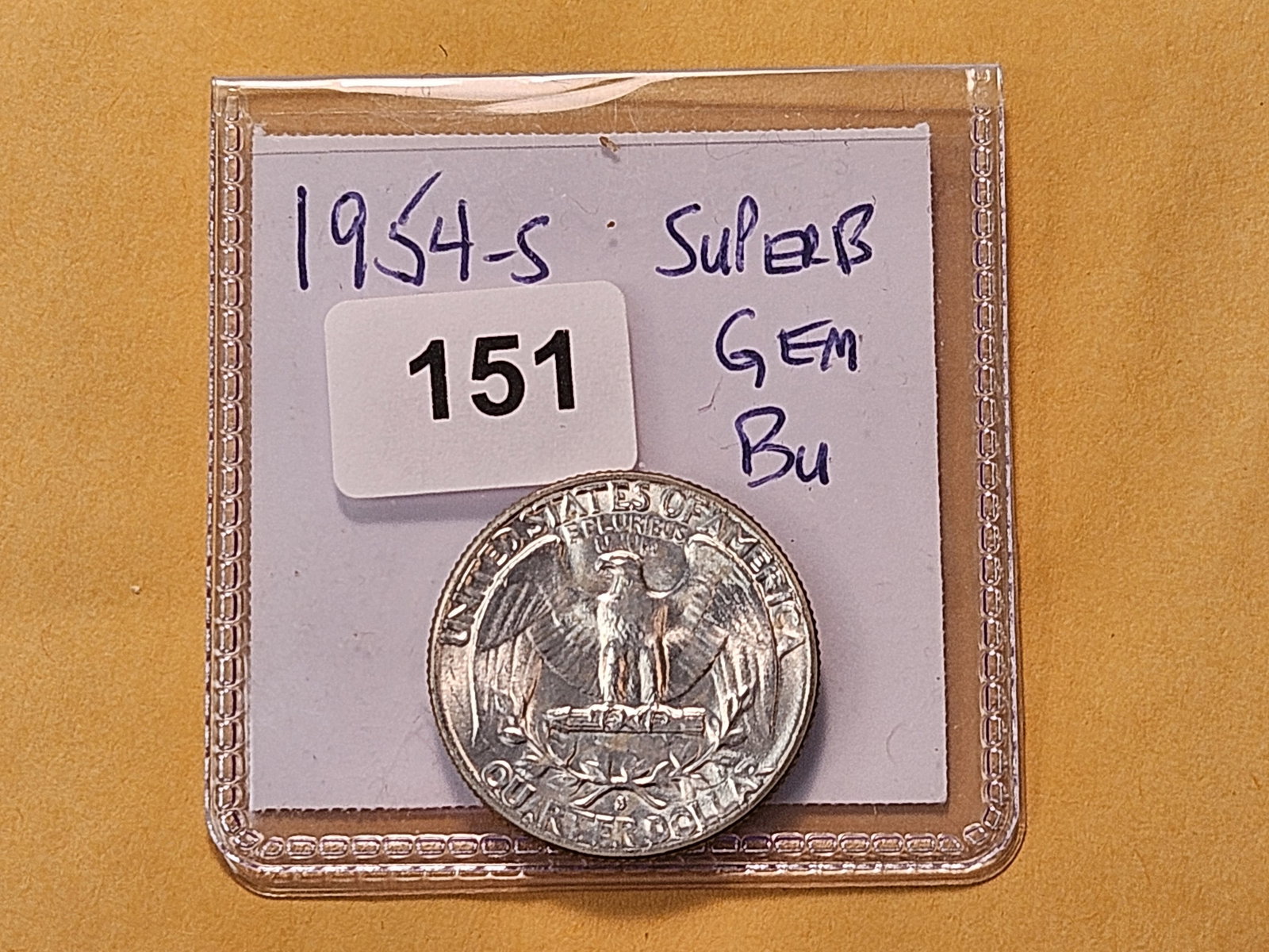 Better Grade 1954-S Washington Silver Quarter - 3
