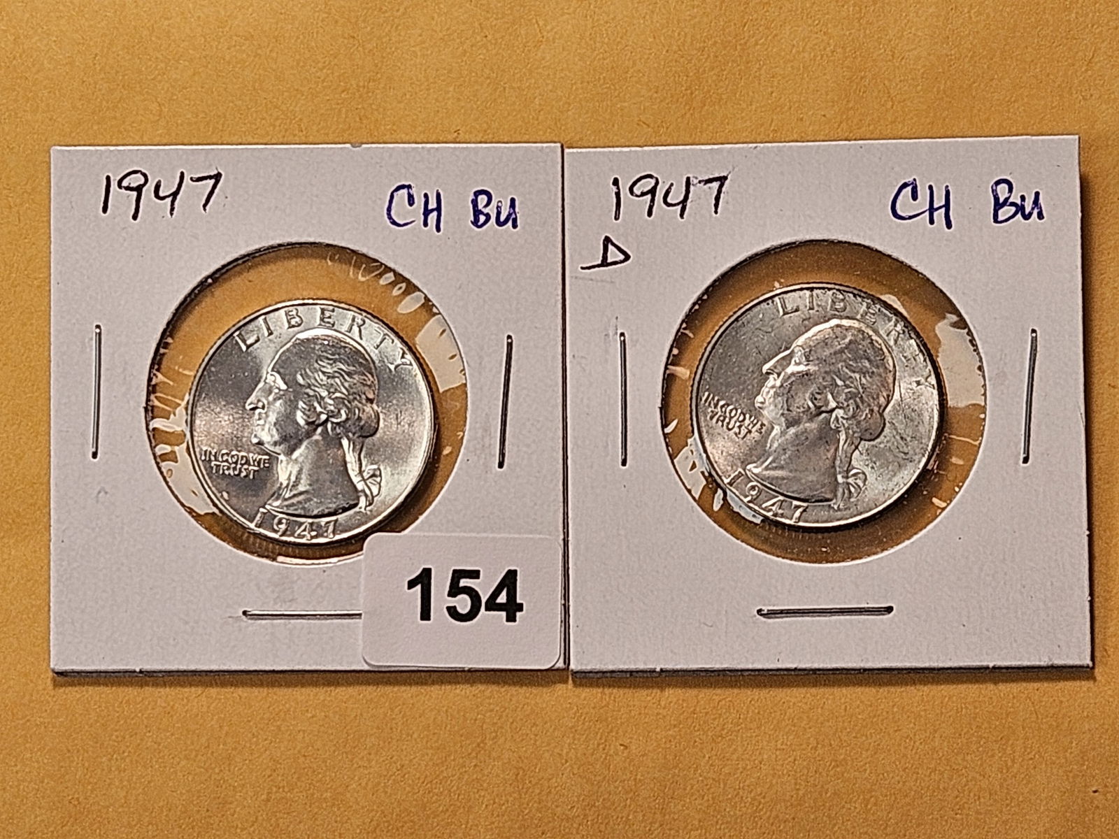 Two Choice Brilliant Uncirculated Washington Silver Quarters (1 of 6)